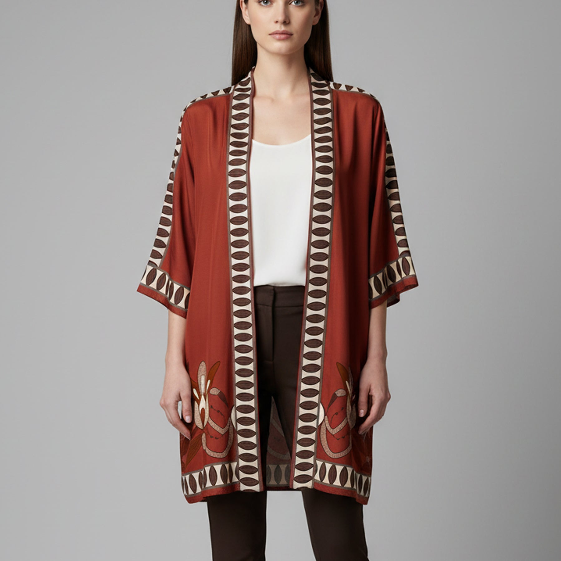 Kimono Anonyme Marrakesh A76SJ094 Brick