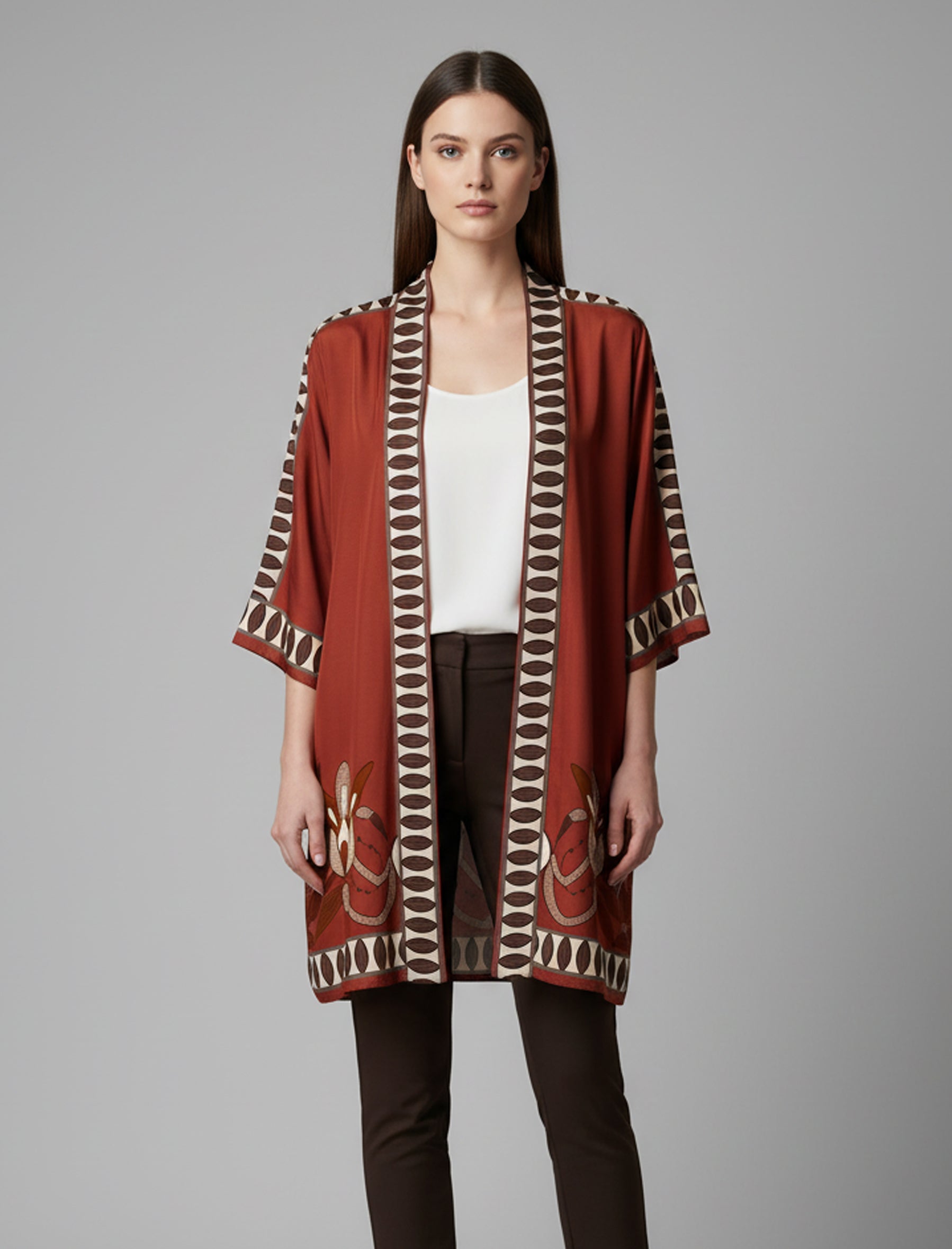 Kimono Anonyme Marrakesh A76SJ094 Brick