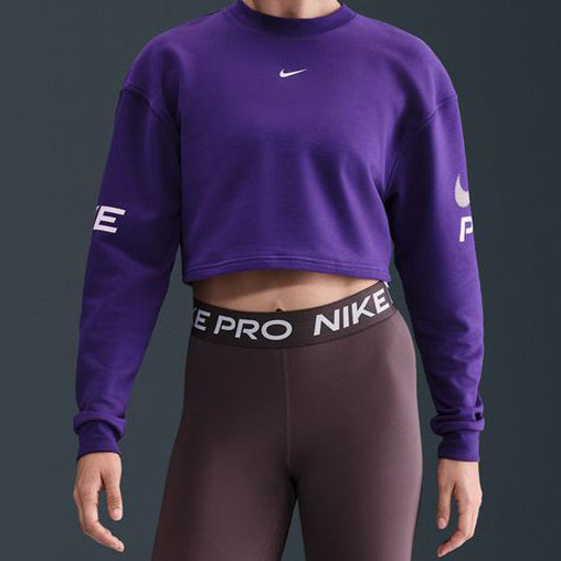 Felpa ampia a girocollo in French Terry Dri-FIT Nike Pro HV3291 547 Donna