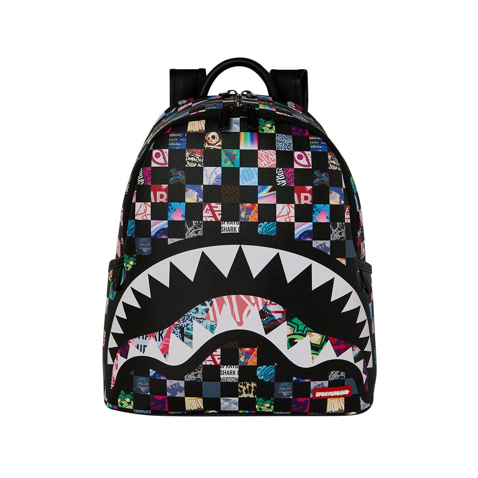 Zaino Sprayground Crazy Check Savage Backpack 910B9438NSZ Unisex Bambino