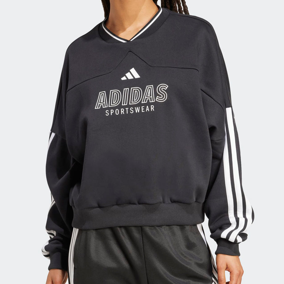 Felpa ADIDAS Tiro Cut 3-Stripes JN2673 Nero/Bianco Donna