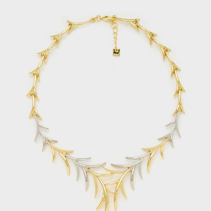 Collana girocollo Nalì Twig VSCL0001 Argento/Oro