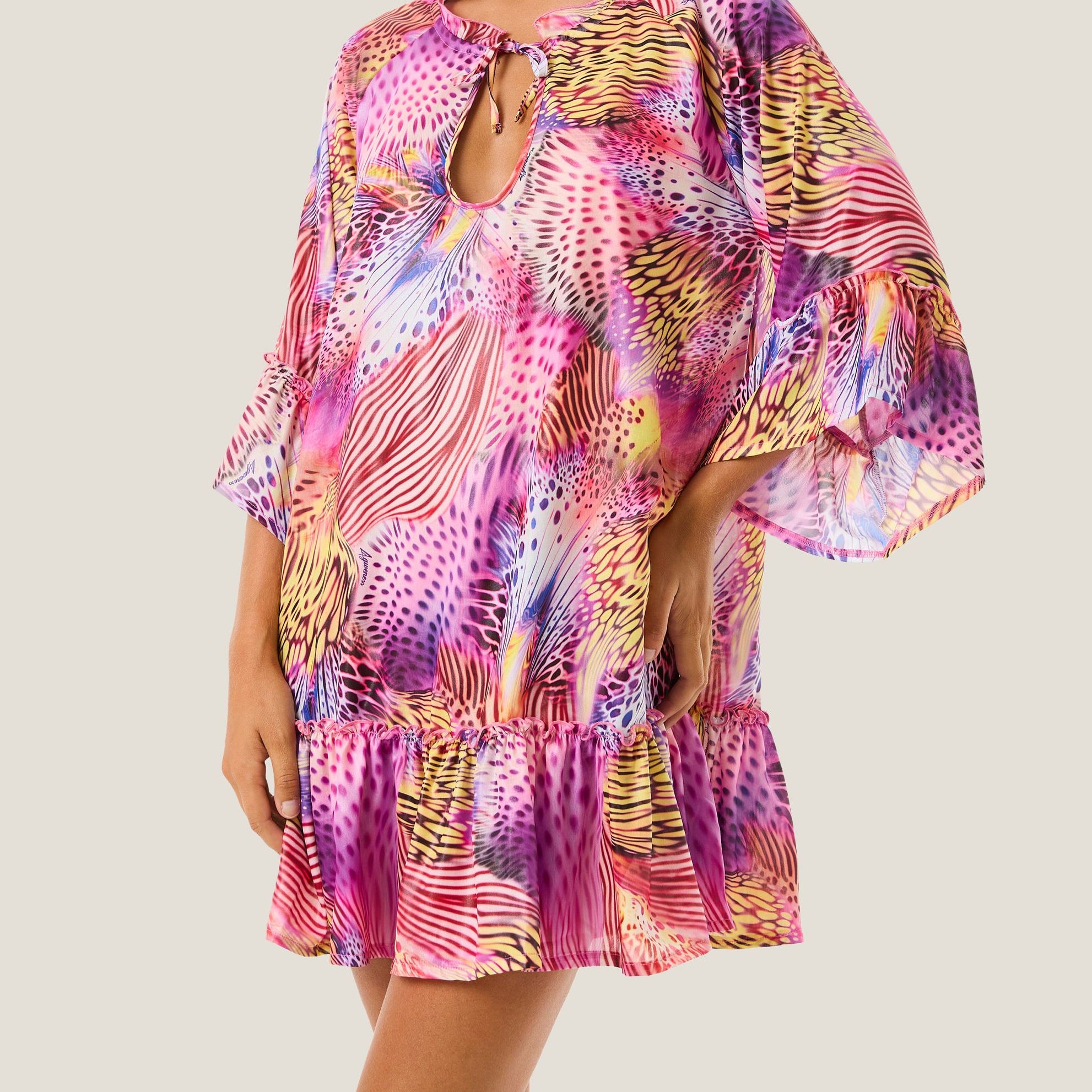 4GIVENESS 126WCUAC5860 Var. Unica – Abito corto donna Pink Butterfly