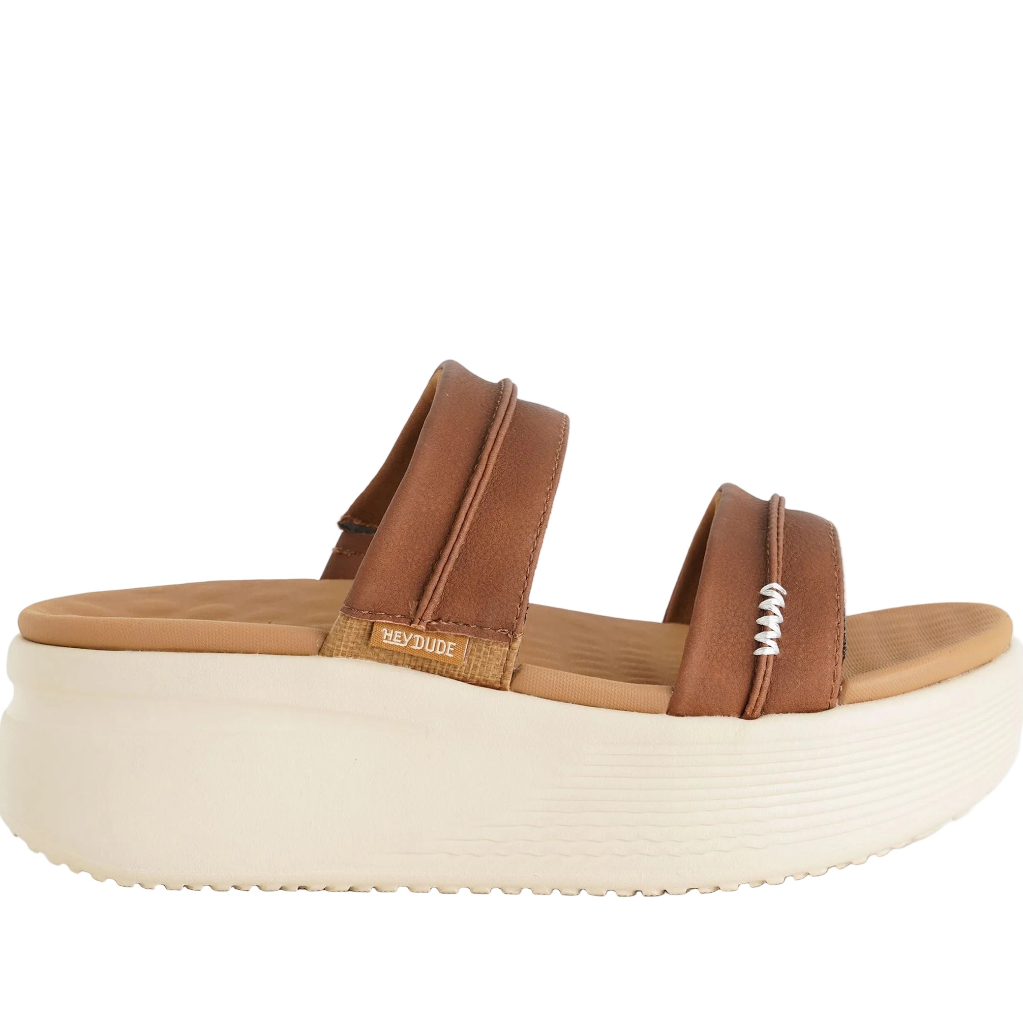 Sandalo platform Hey Dude Austin Slide Classic HD.45256 colore Cognac — HEY DUDE