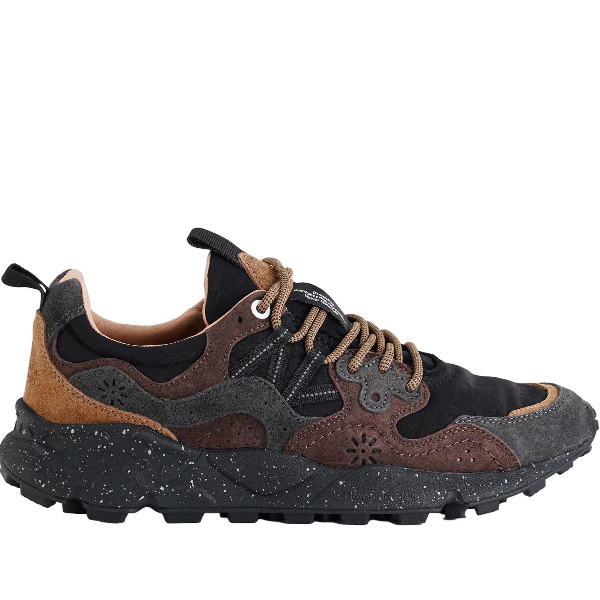 Sneakers Flower Mountain Yamano 2017816-01-1A16 Dark Grey-Black-Dark Brown Uomo