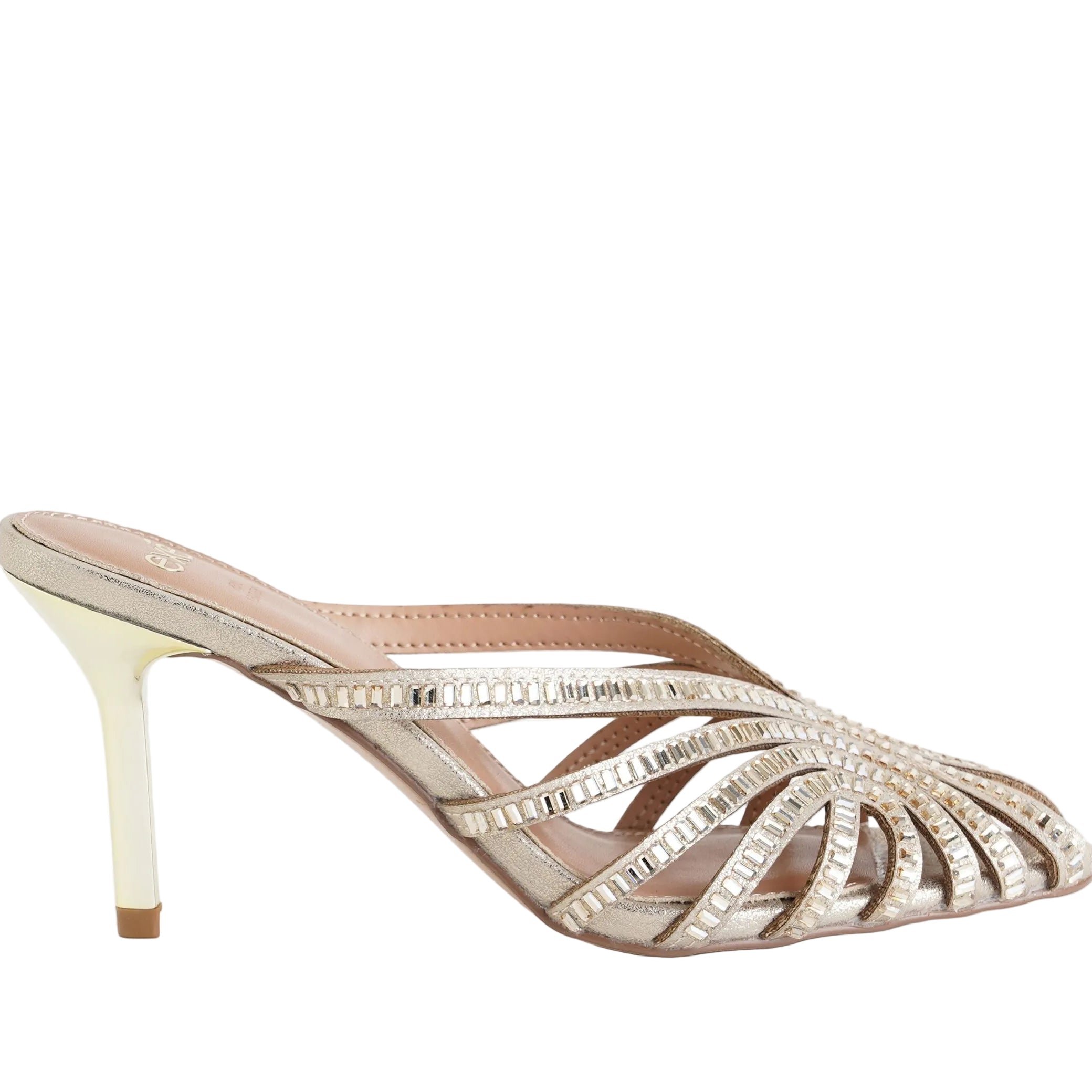 Sandalo Exe Susana-566 Light Gold Strass