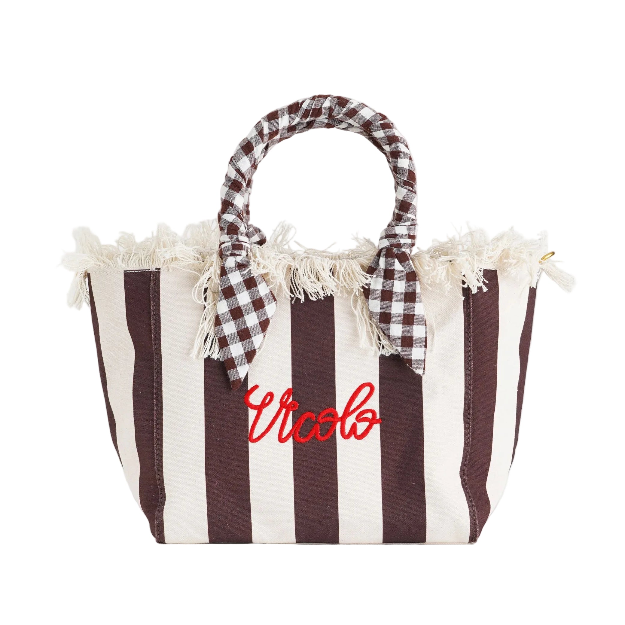 Borsa a mano Vicolo Ibiza Stripes XAB0011 Donna