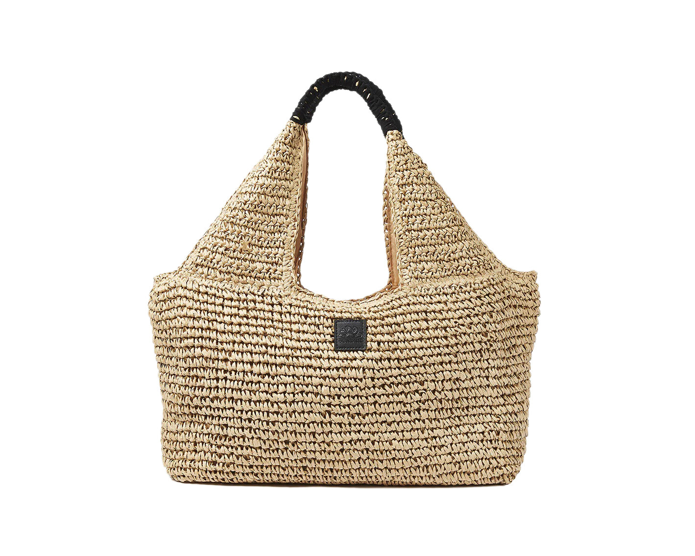 Maxi Bag Sundek in paper straw intrecciata AW714ABPA100 Tan