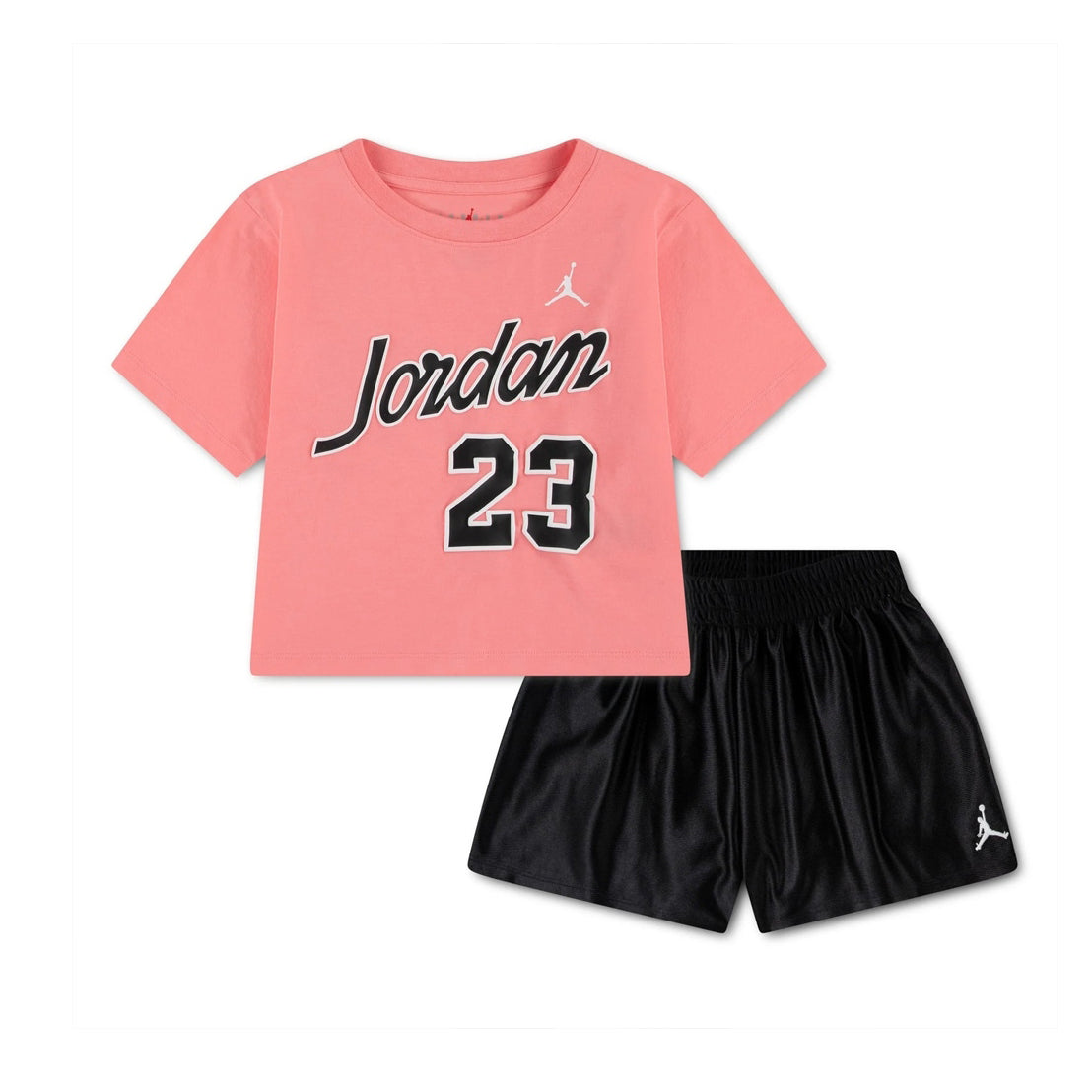 Jordan Flowy Durasheen Short Set Black 15F658-023 – Completo t-shirt e shorts bambino unisex