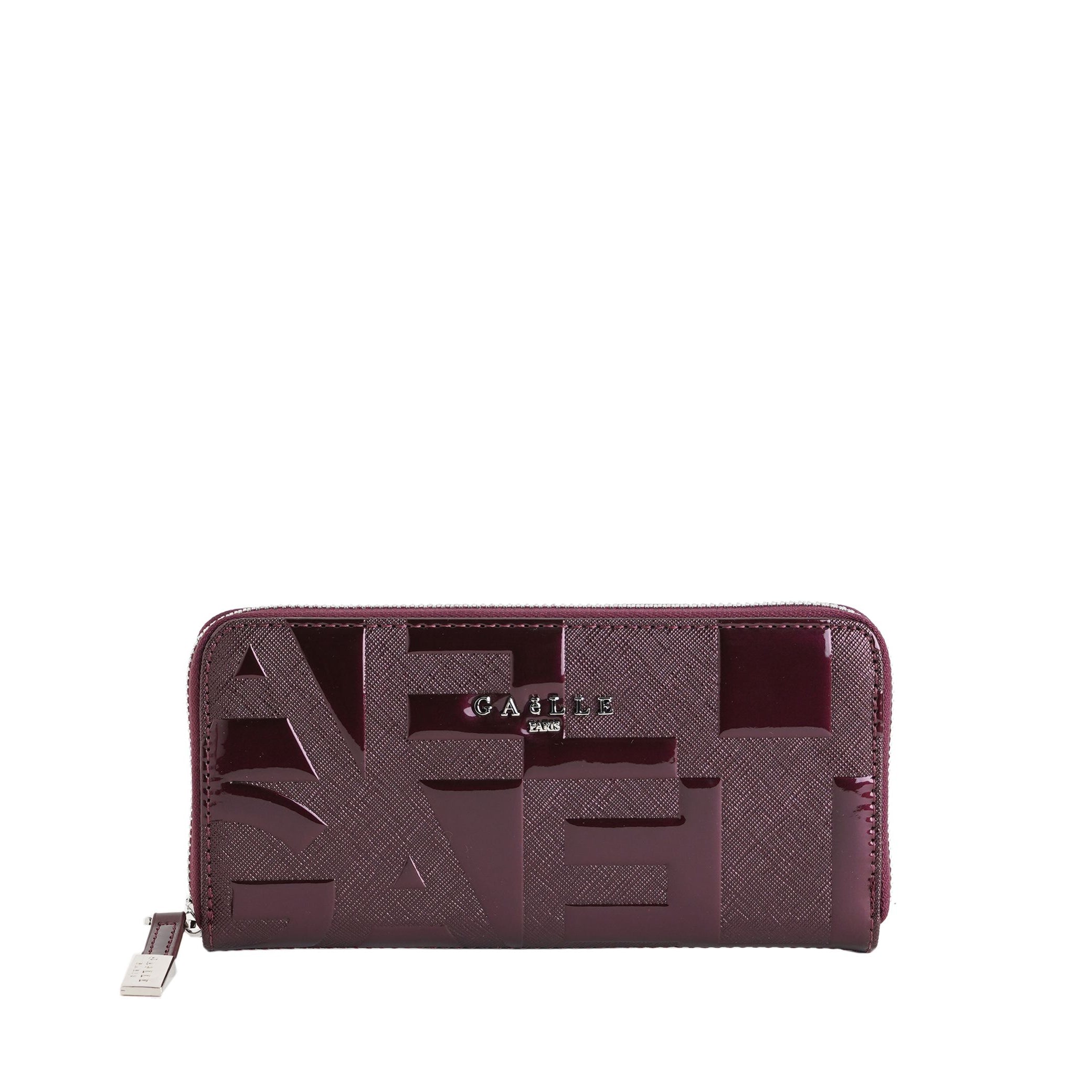 Portafoglio Zip Around Lettering In Vernice GAELLE GAACW02503 Donna