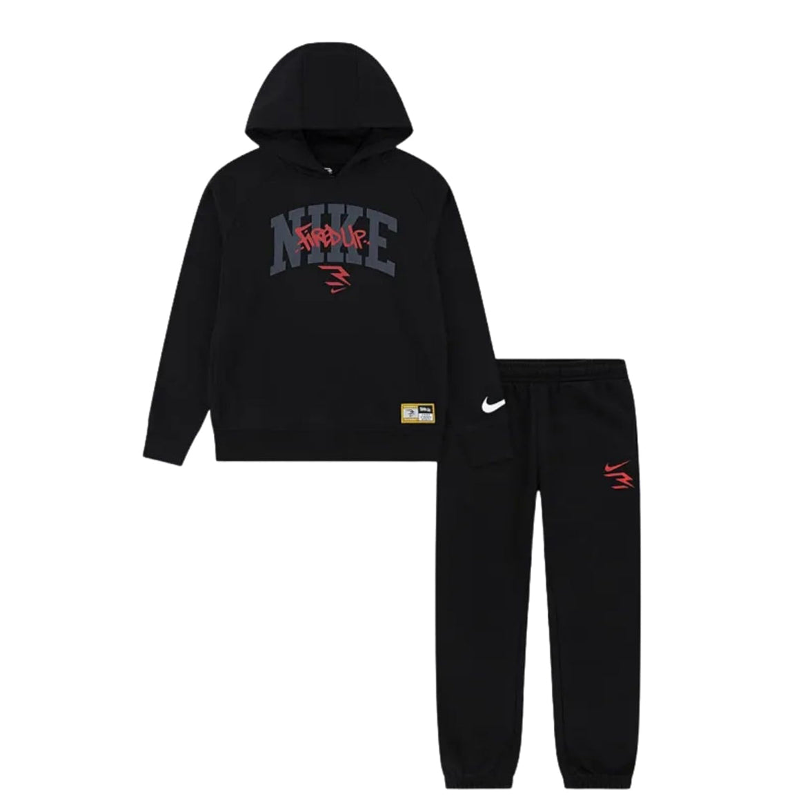 Tuta NIKE Fired Up Fleece 9Q1211 Nero Unisex bambino