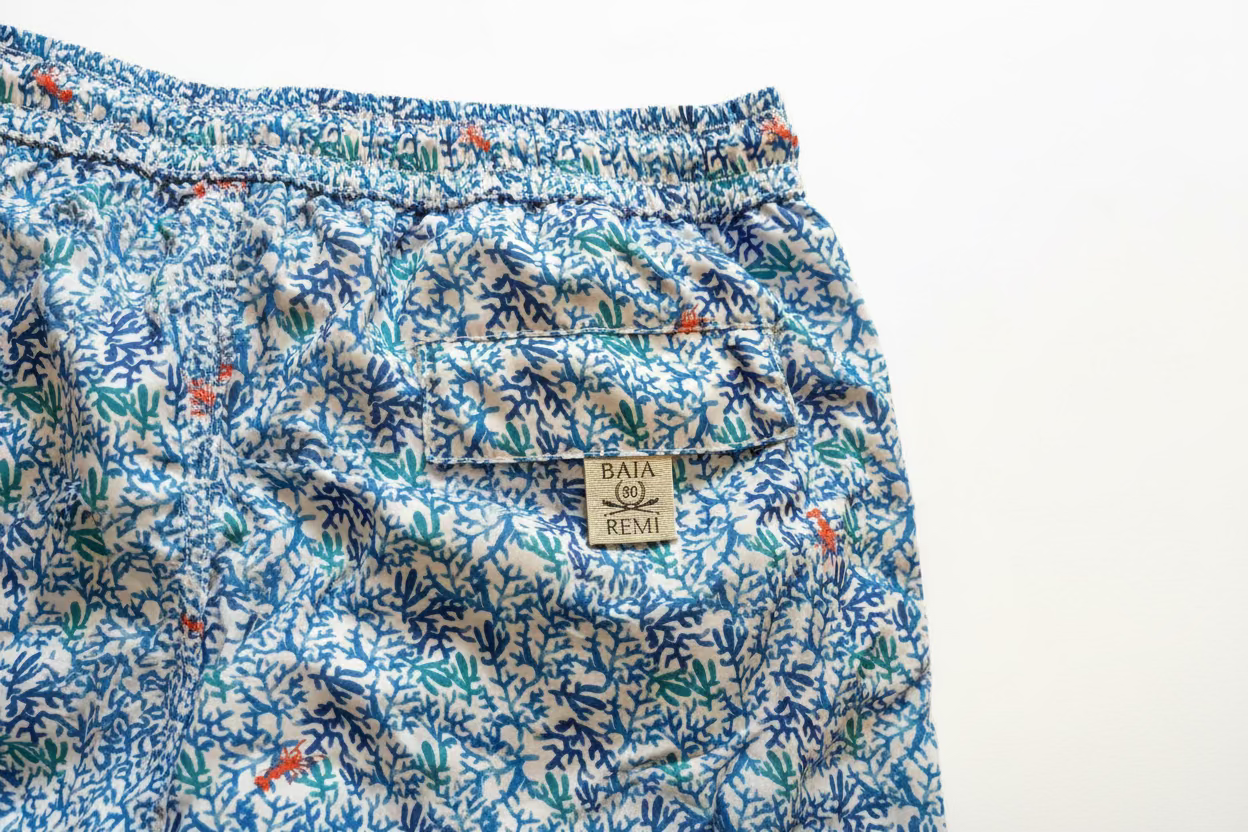 Pantaloncini da bagno uomo BAIA 30 REMI CAPRI AT1 Bianco/Blu