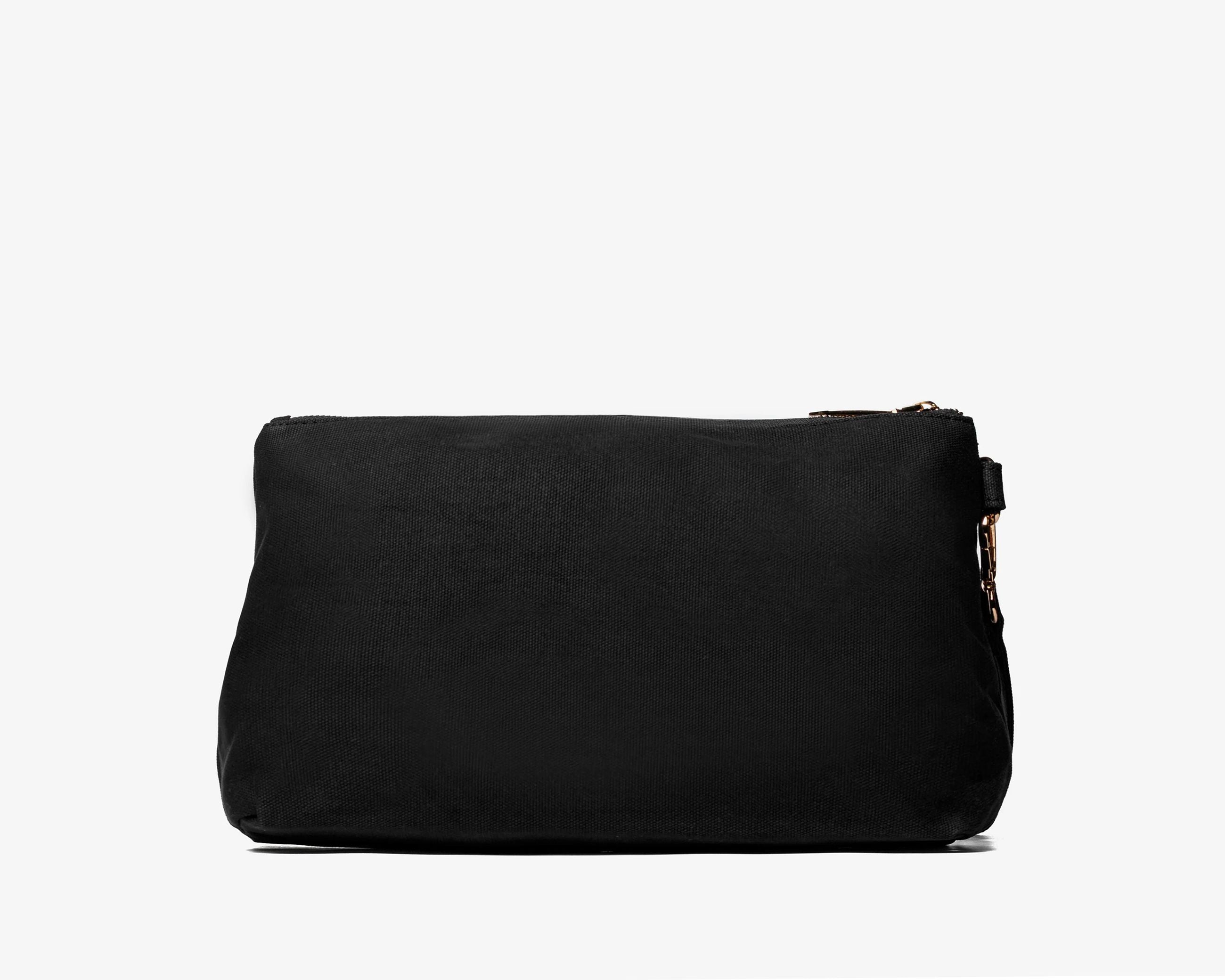 Pouch Sécret Pon-Pon Saint Tropez Pouch Black Teddy Donna – chiusura zip, gancio polso, H.19xL.30xP.12 cm