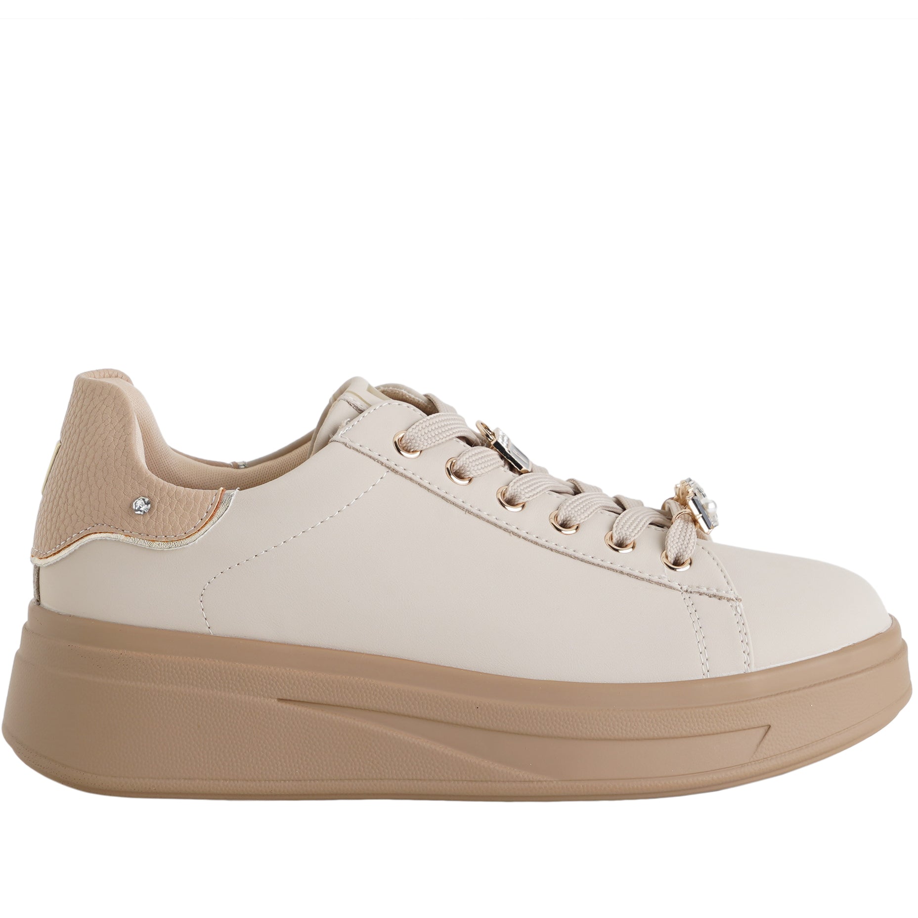 Sneakers con zeppa VALLEVERDE 35500 beige Donna