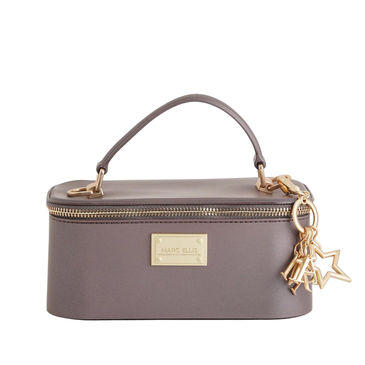 Borsa a mano Marc Ellis Flat Drop Dark Taupe/Matt Gold Donna