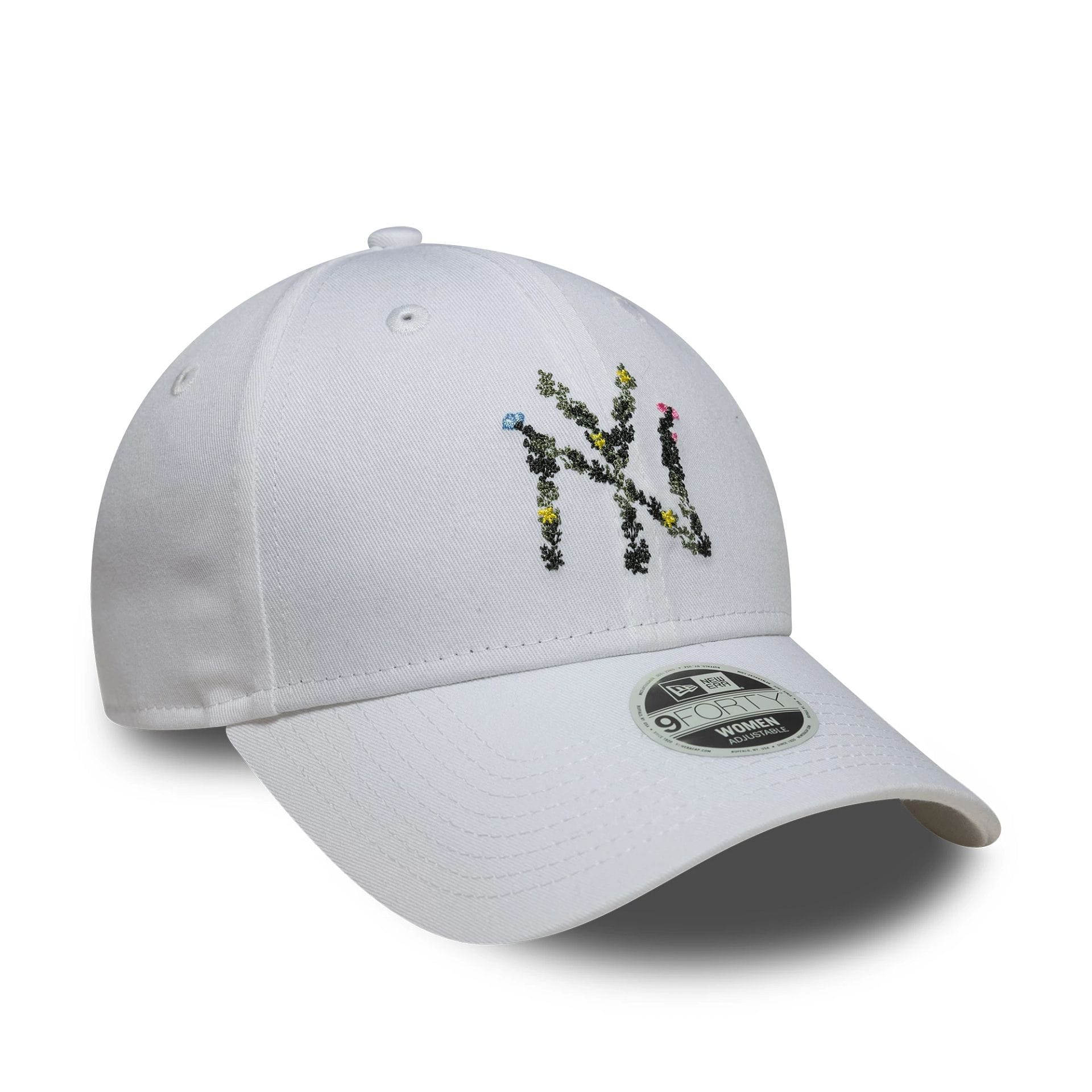 Cappello New Era 9FORTY New York Yankees MLB Floral Infill 60667481 donna colore bianco White (100)