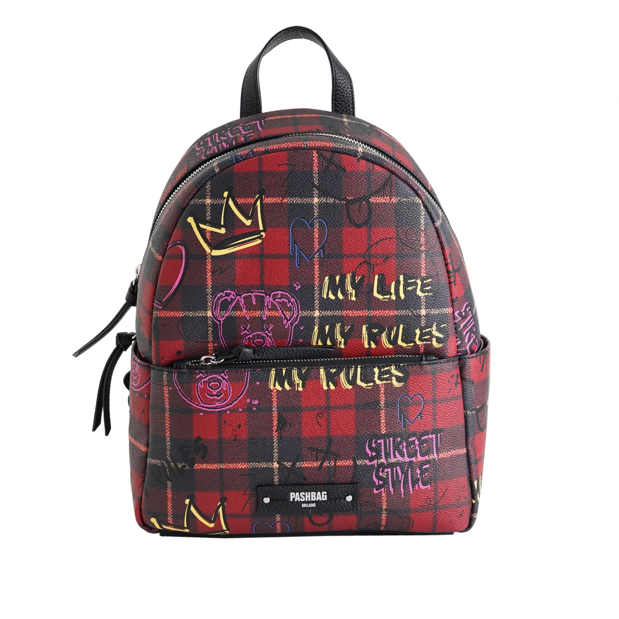 Zaino PASH BAG mod.Eric 18711-CAM-W5B-P Nero/Multi Donna