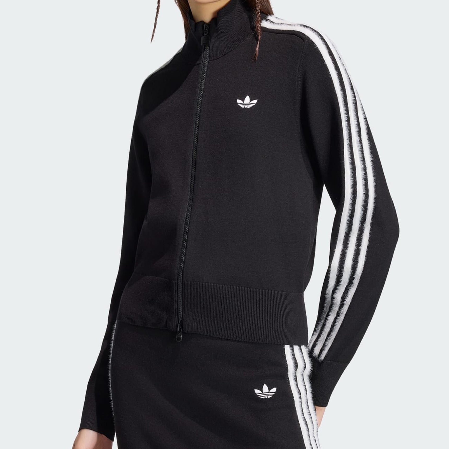 Felpa Adidas Firebird in tessuto Knit KS7366 Black/White