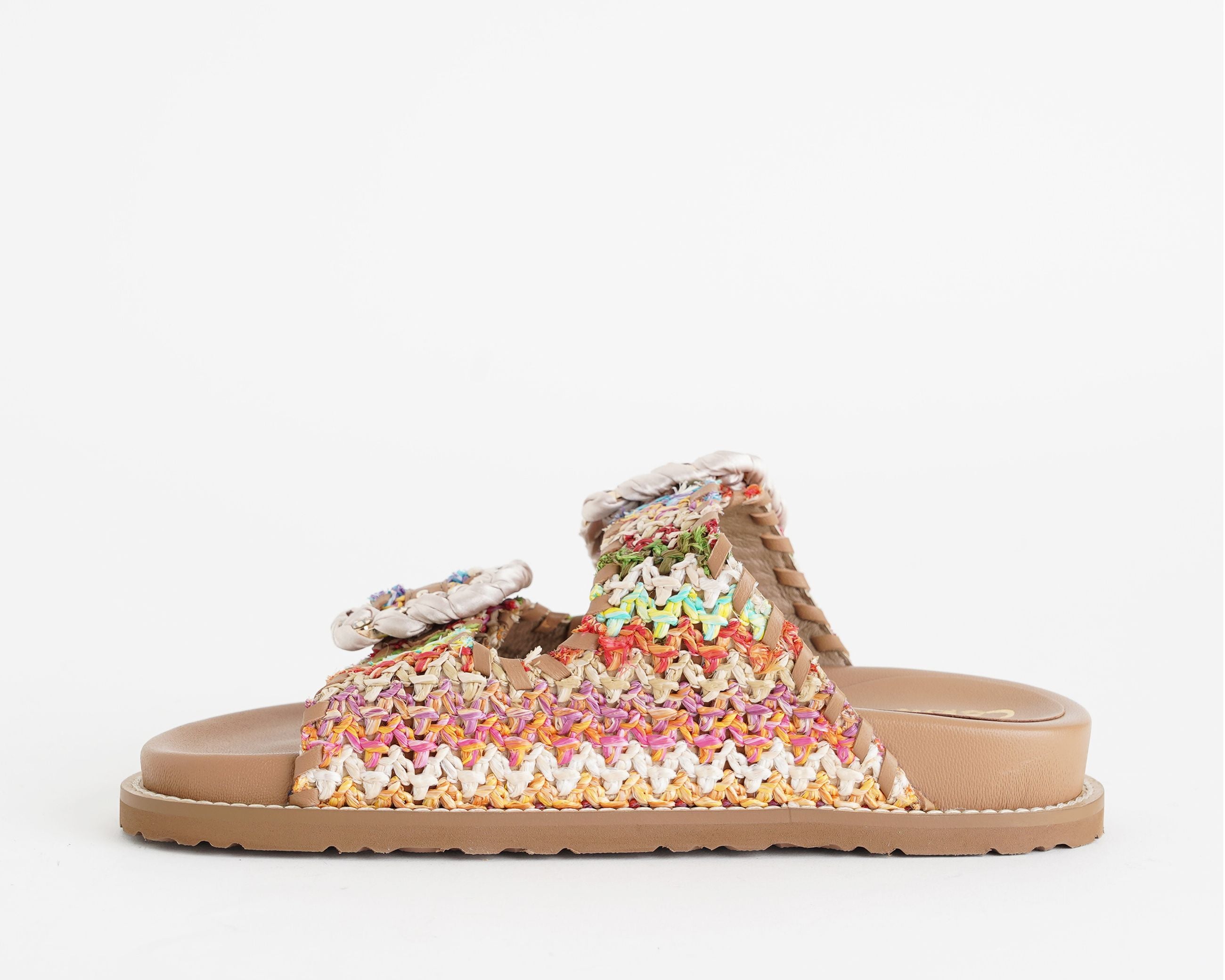 CORAL BLU CB.K226.02 Sandalo in rafia Multicolore