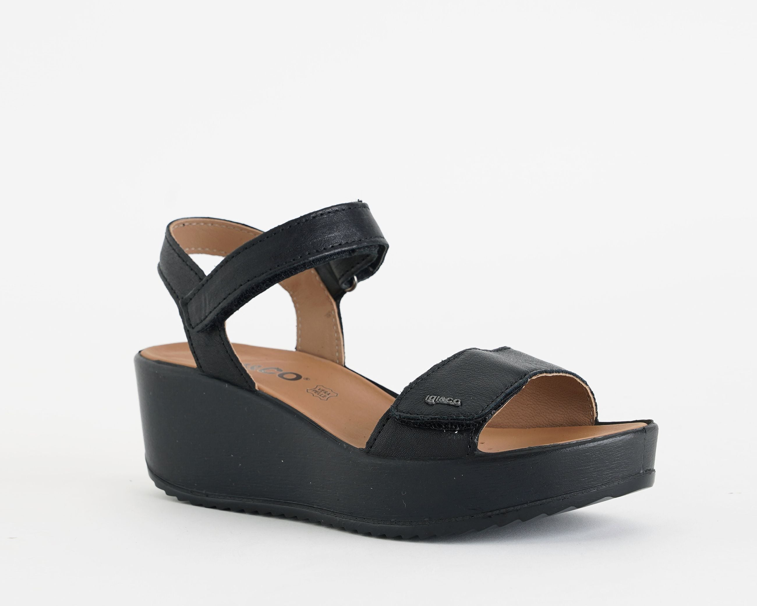Sandali con zeppa Igi&Co 1161600 Nero