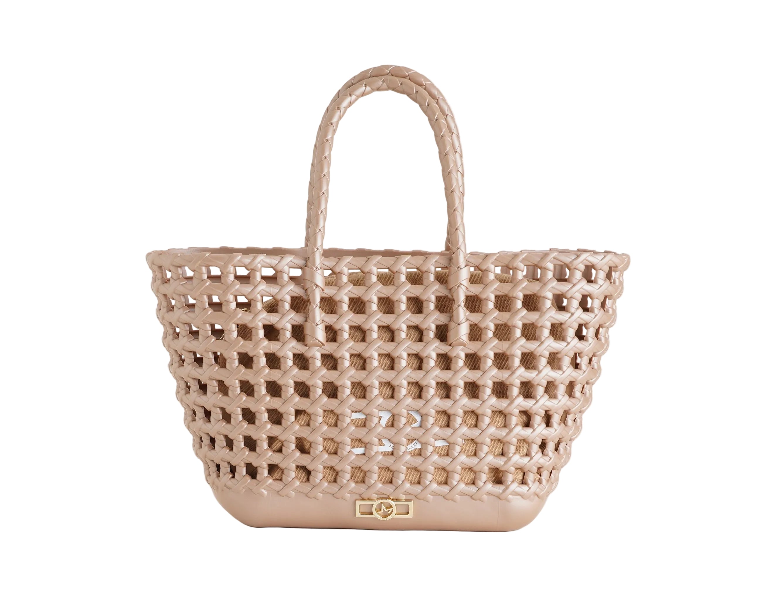 Shopper Bag Marc Ellis Flat Sunset Moka Mousse/Light Gold