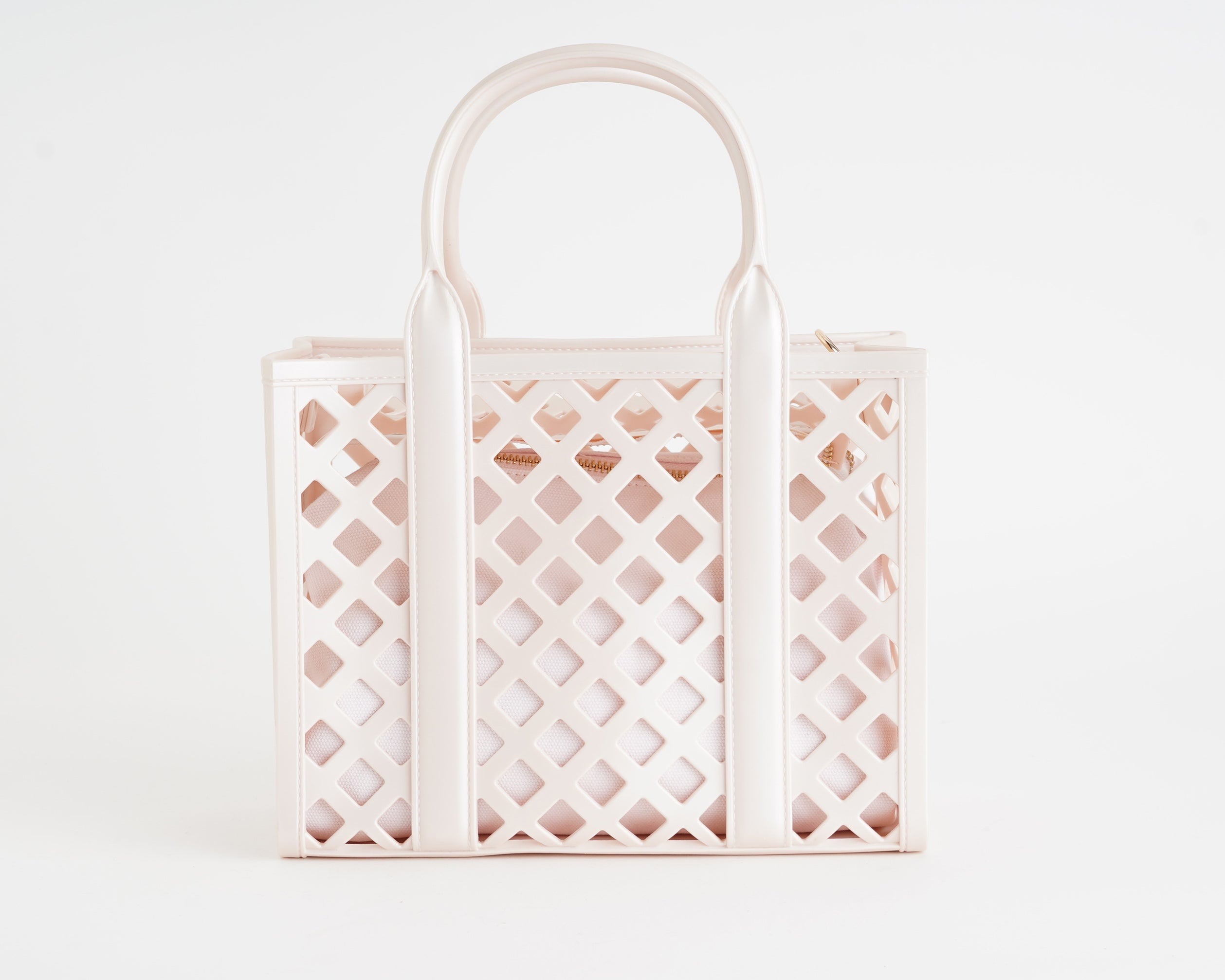 Borsa a mano Marc Ellis Flat Plot Donna Light Rose Light Gold - Vista posteriore