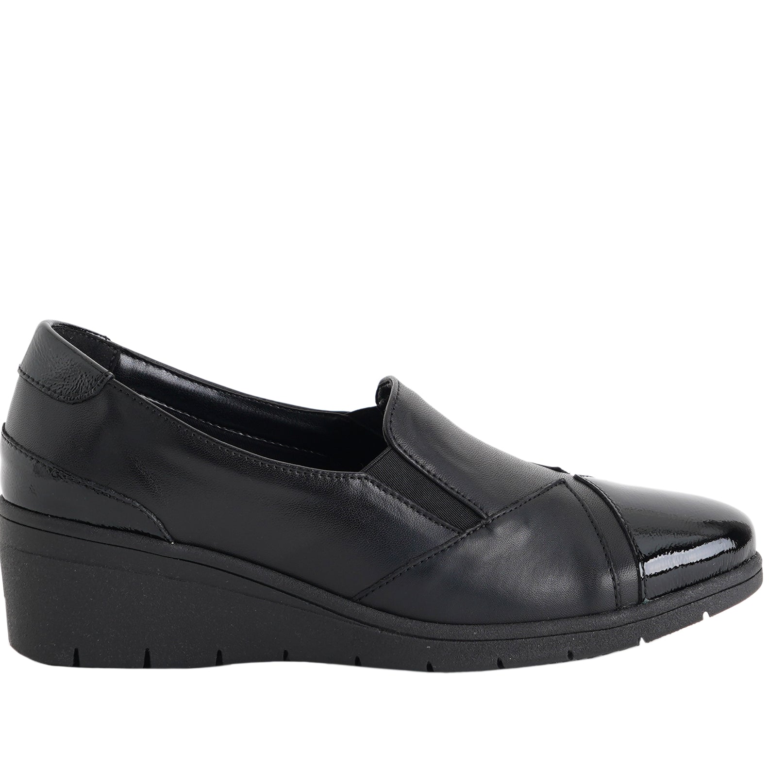 Mocassino con zeppa MELLUSO K91639 Nero Donna
