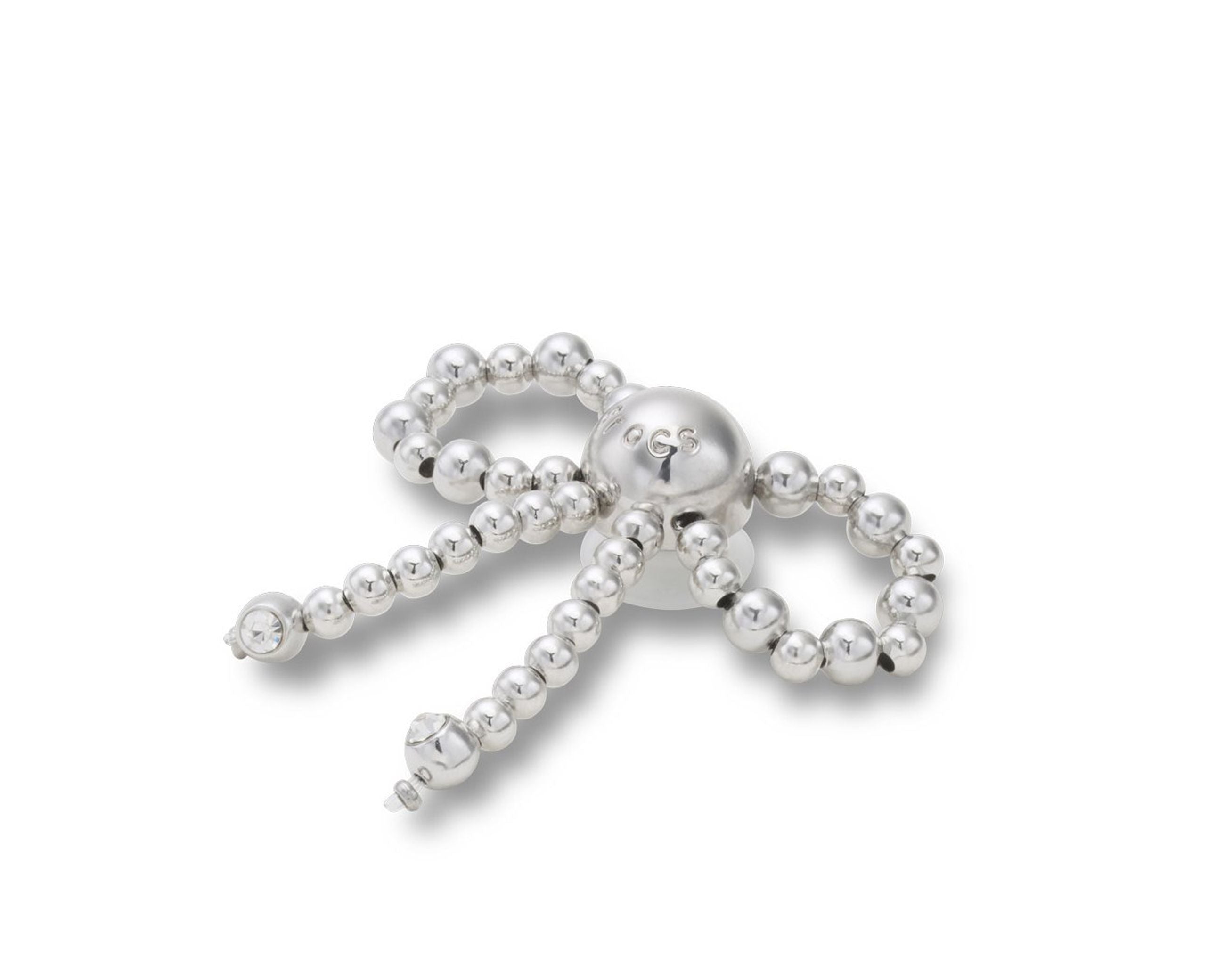 Charms Crocs Silver Breaded Bow CR.5672 JIB