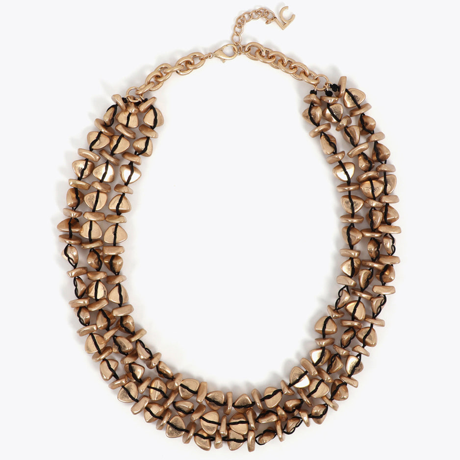 Collana multipla con decorazioni di perline Lola Casademunt LS2603065 Oro Donna