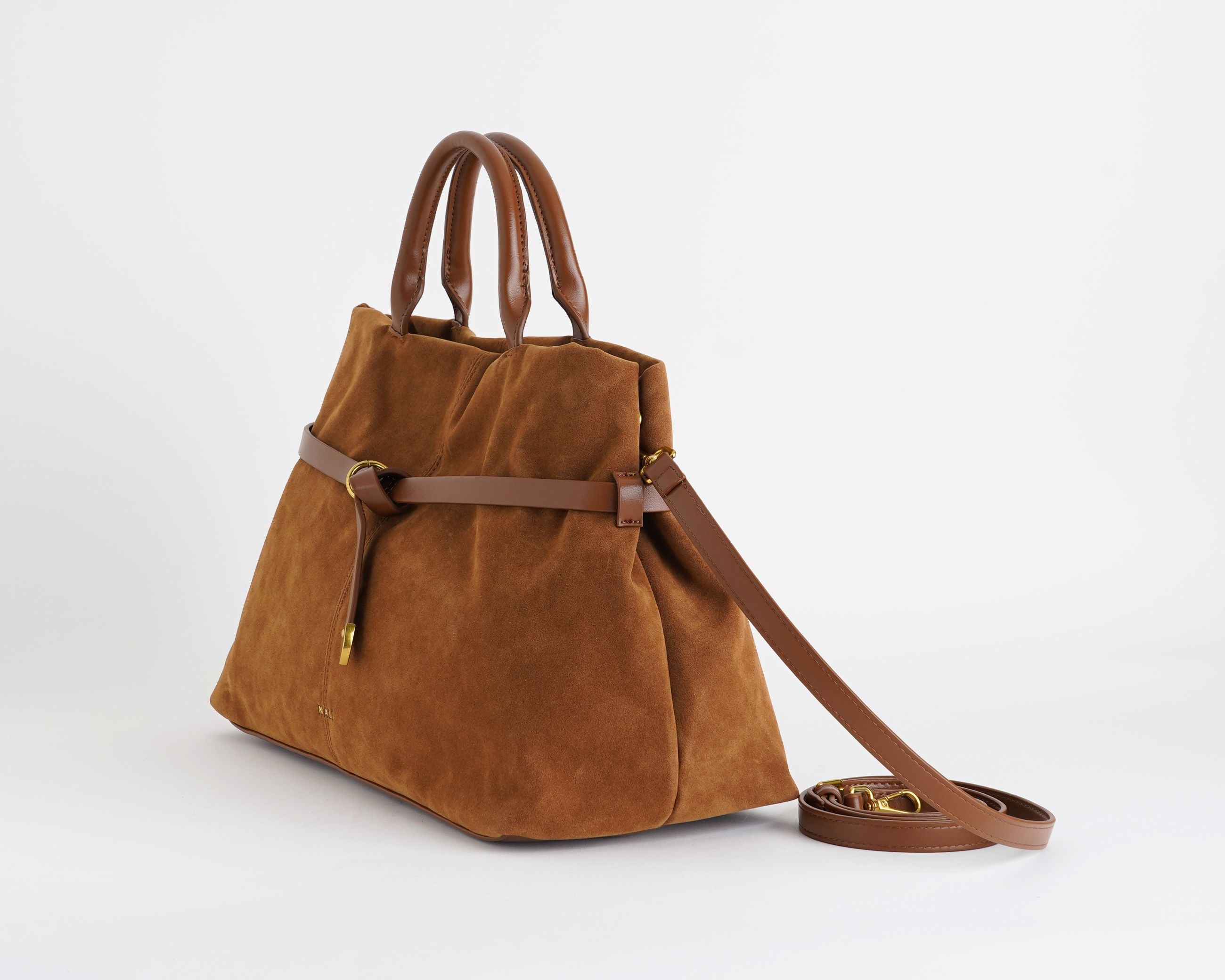 Borsa a mano NALÌ ARBS0043 NOCCIOLA - clip magnetica, tracolla rimovibile, donna