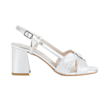 Sandalo Alto Valleverde 28260 Similpelle Metallizzata Donna