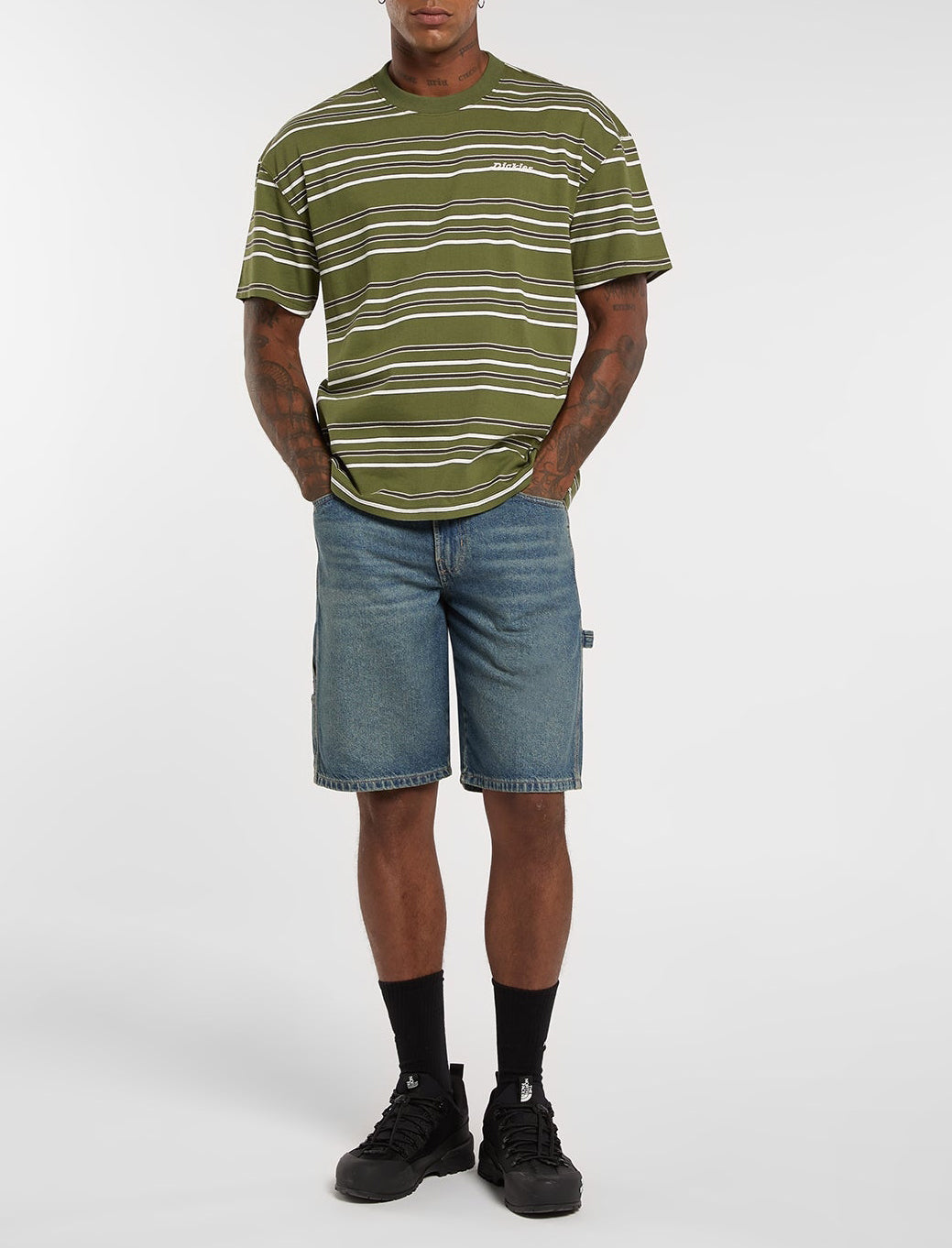 Dickies Carpenter Short 9933 11-Inch Denim DK0A88FCL231 – Shorts uomo Khaki Tinted Blue