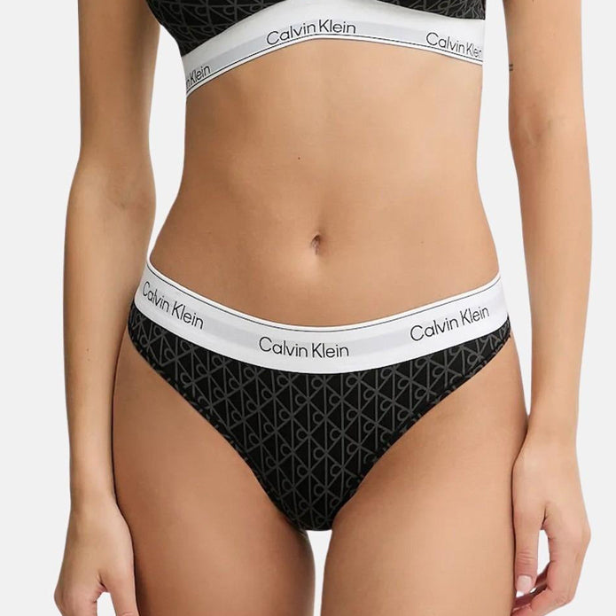 Perizoma con logo all over CALVIN KLEIN LV00QF8518 Donna