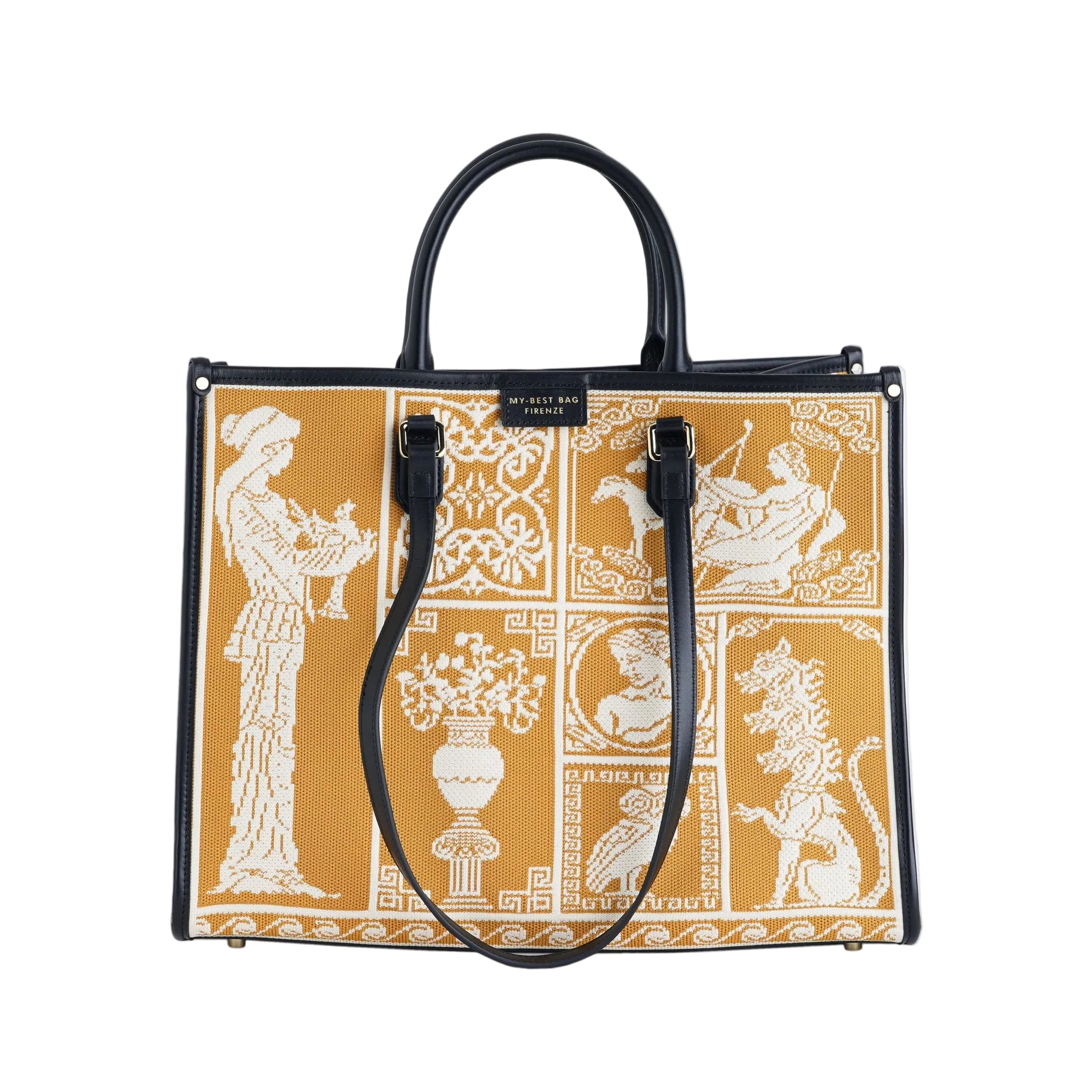 Borsa a mano My Best Bag Atena Agora Big S1-MYB-2013 Ocra Donna