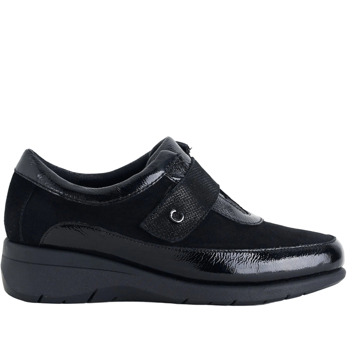 Sneakers in vernice e suede Cinzia Soft IV8925935 001 Nero Donna