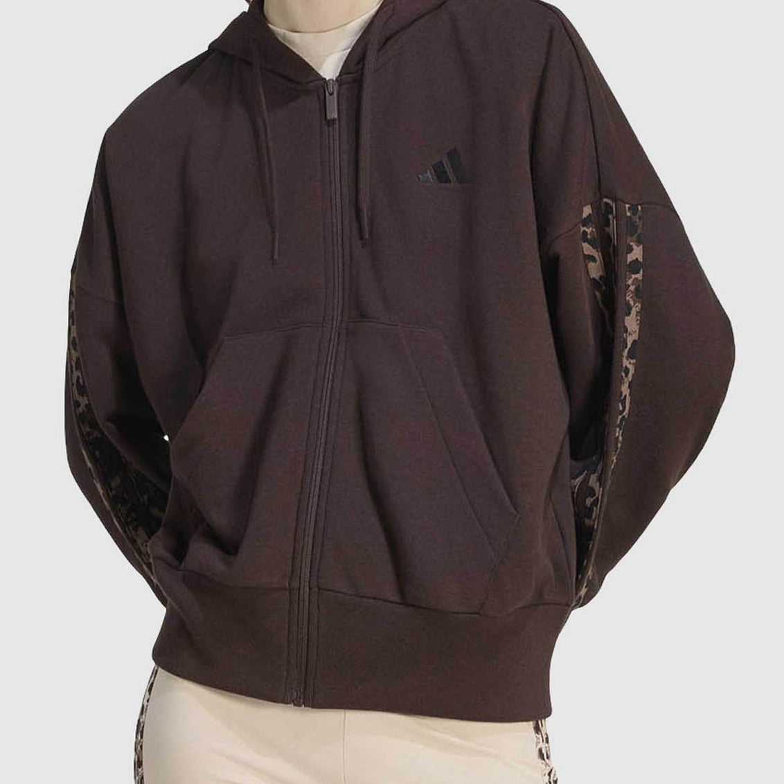 Felpa con zip Adidas Essentials Animal Print KV9299 Donna