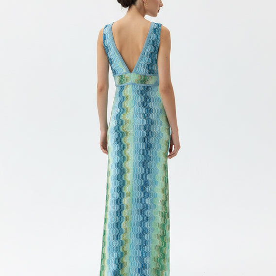 Abito lungo Pho 4323057 Sky Green