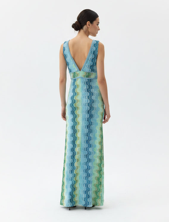 Abito lungo Pho 4323057 Sky Green