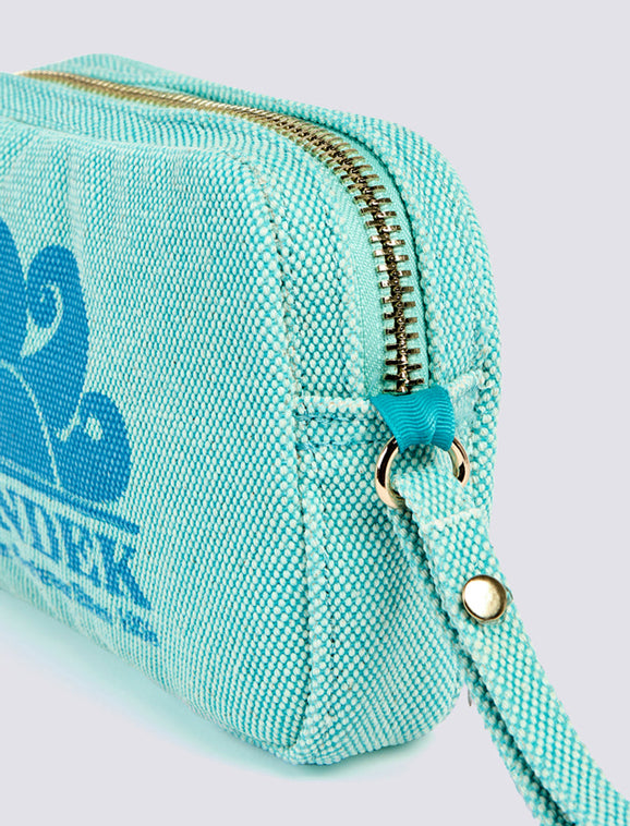 Pochette Sundek effetto stone washed AW910ABCA600 Blue Java