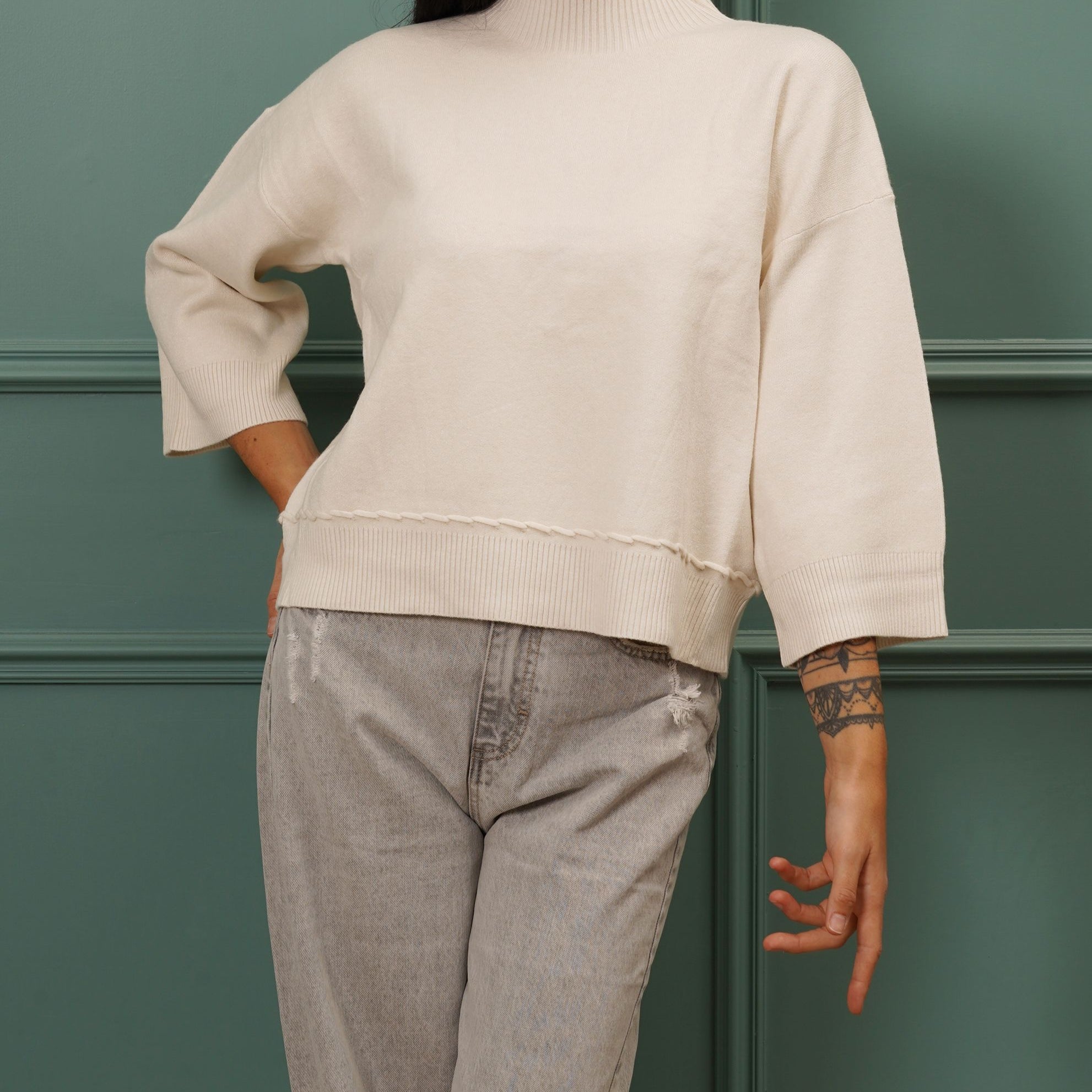 Maglia accollata BB GLAMOUR JN1035 Donna