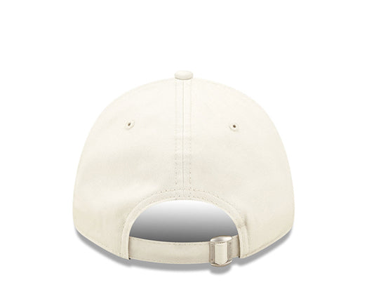 Vista posteriore cappellino New Era 9FORTY LA Dodgers beige uomo – chiusura strapback regolabile