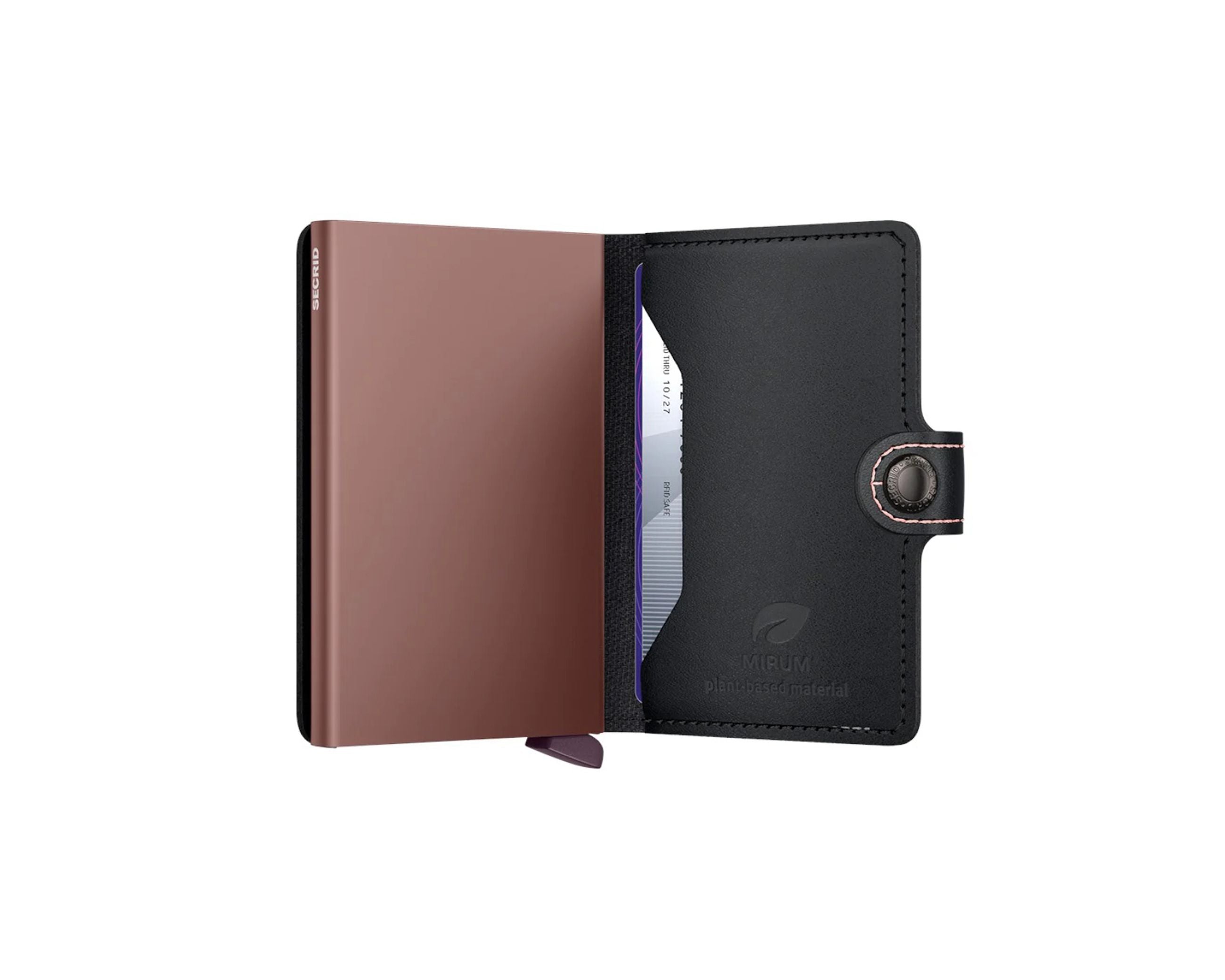 Portafoglio Secrid MMI-Black-Rose colore Black/Rose – miniwallet con Cardprotector RFID in alluminio