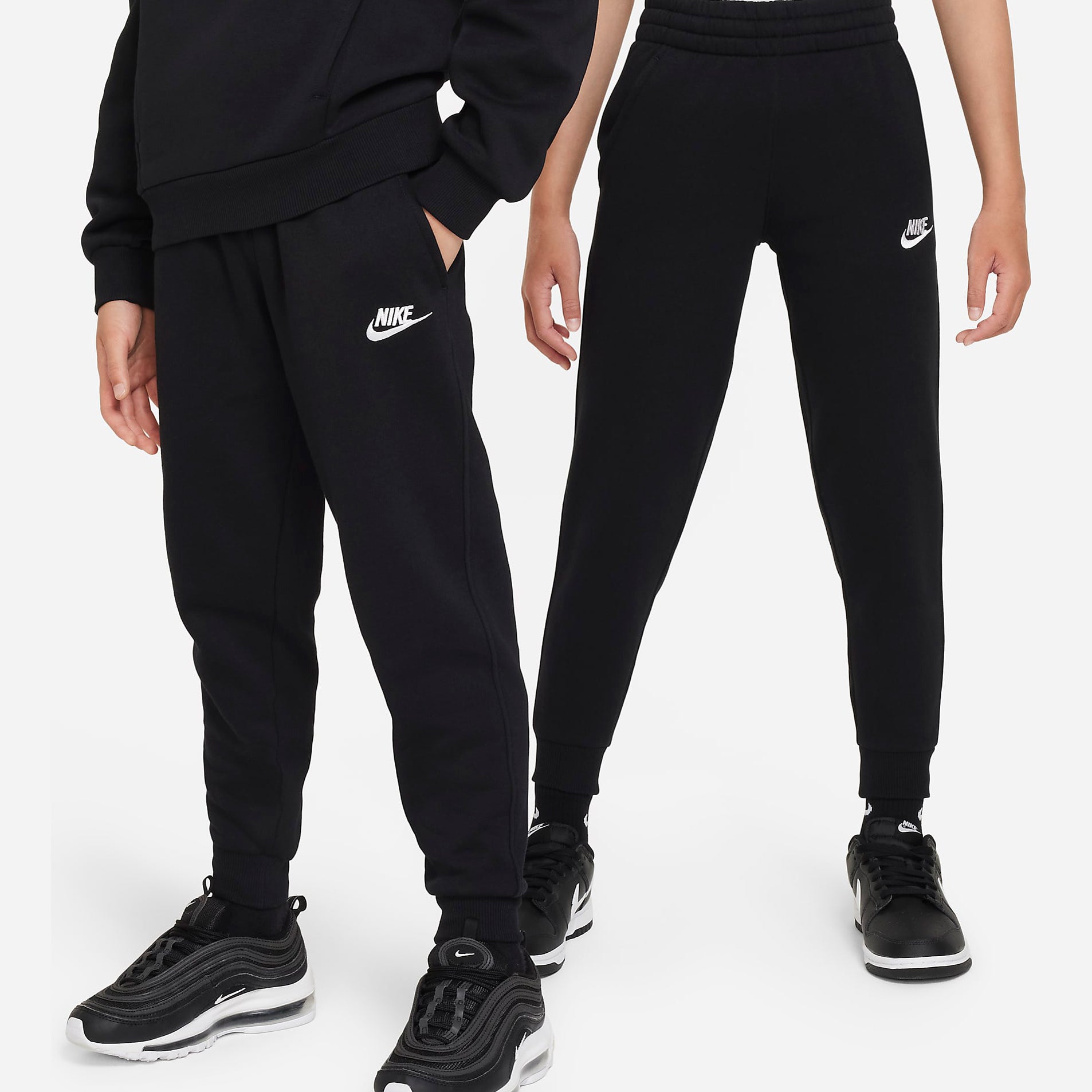 Pantaloni Jogger Nike Sportswear Club Fleece FD3008 010 Nero Unisex bambino