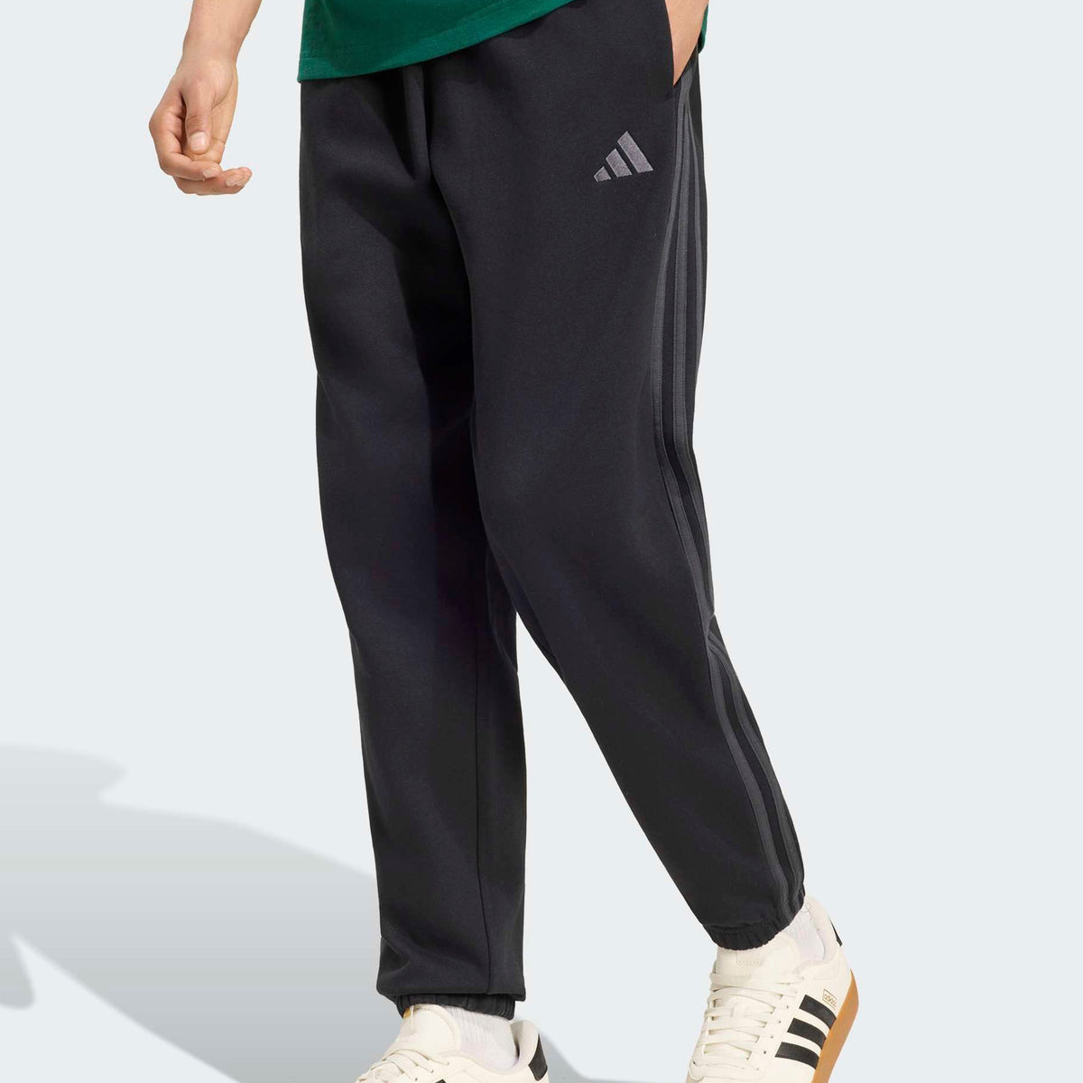Pantalone sportivo Adidas Sportswear Essentials 3-Stripes KY4124 Black/Carbon Uomo