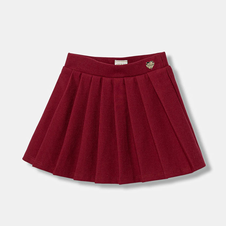 Minigonna GUESS K5BD02 Rosso granata Bambina
