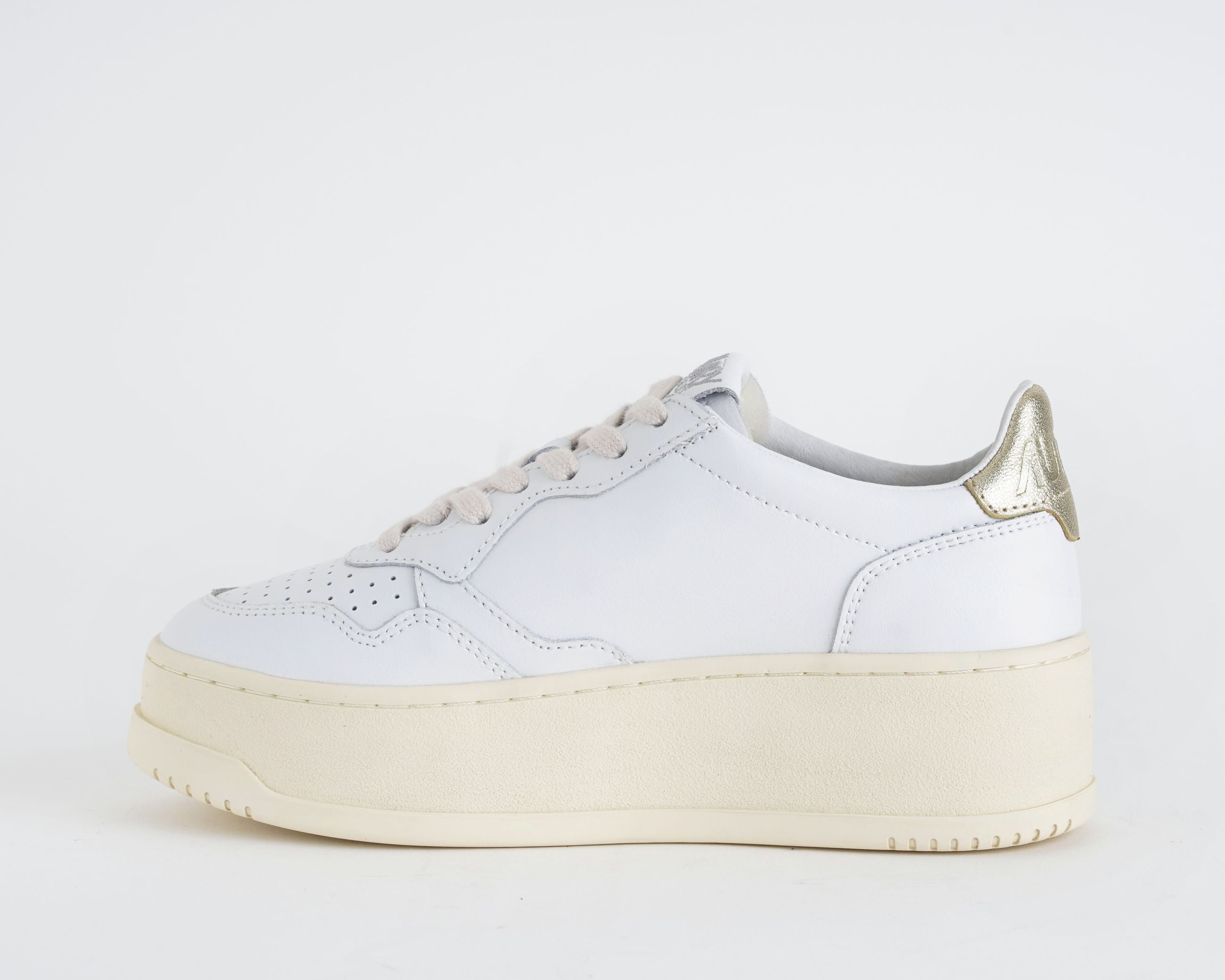 AUTRY Medalist Platform PTLW LL01 sneakers donna pelle bianca platino