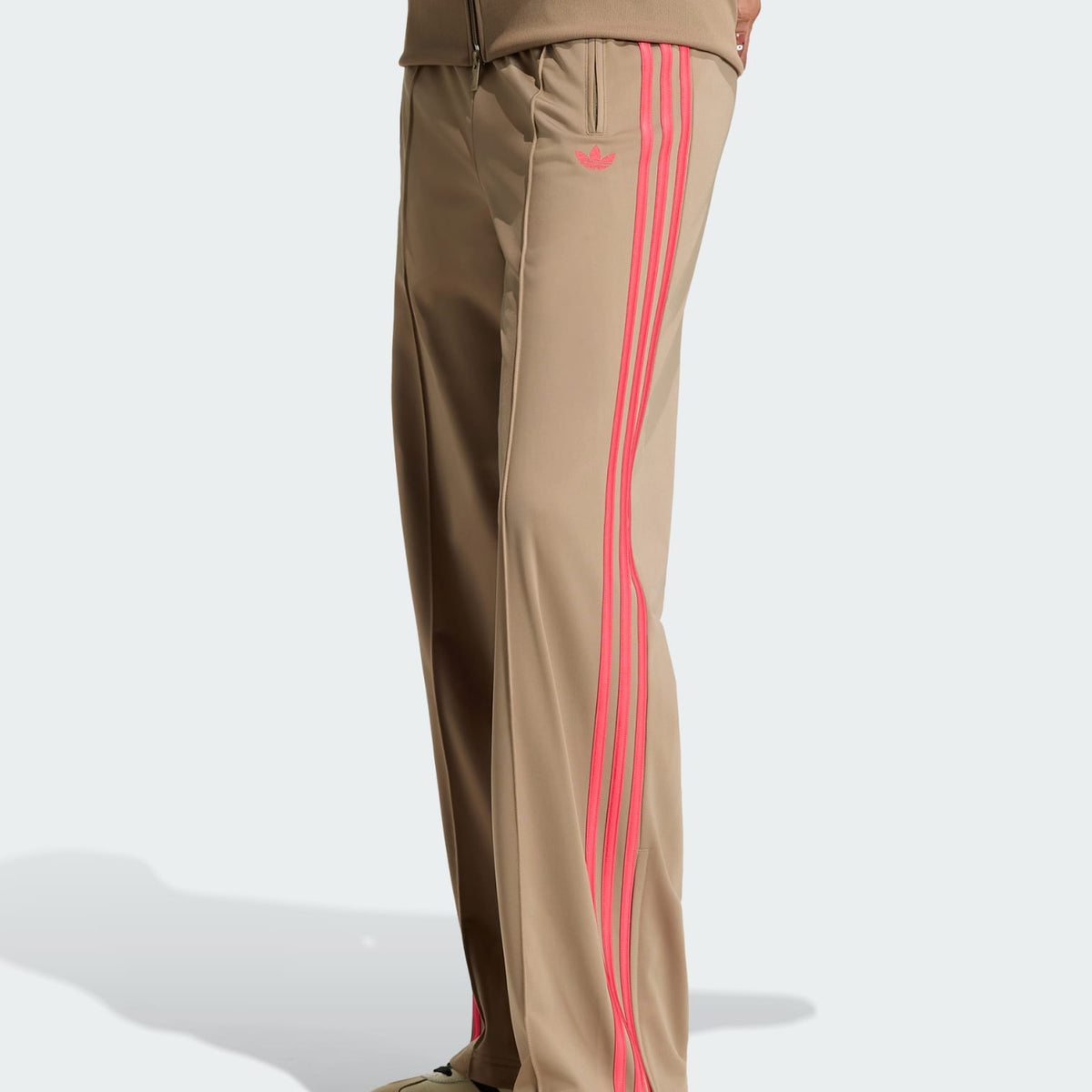 Pantalone Adidas Firebird Loose KV2233 Khaki/Power Pink Donna