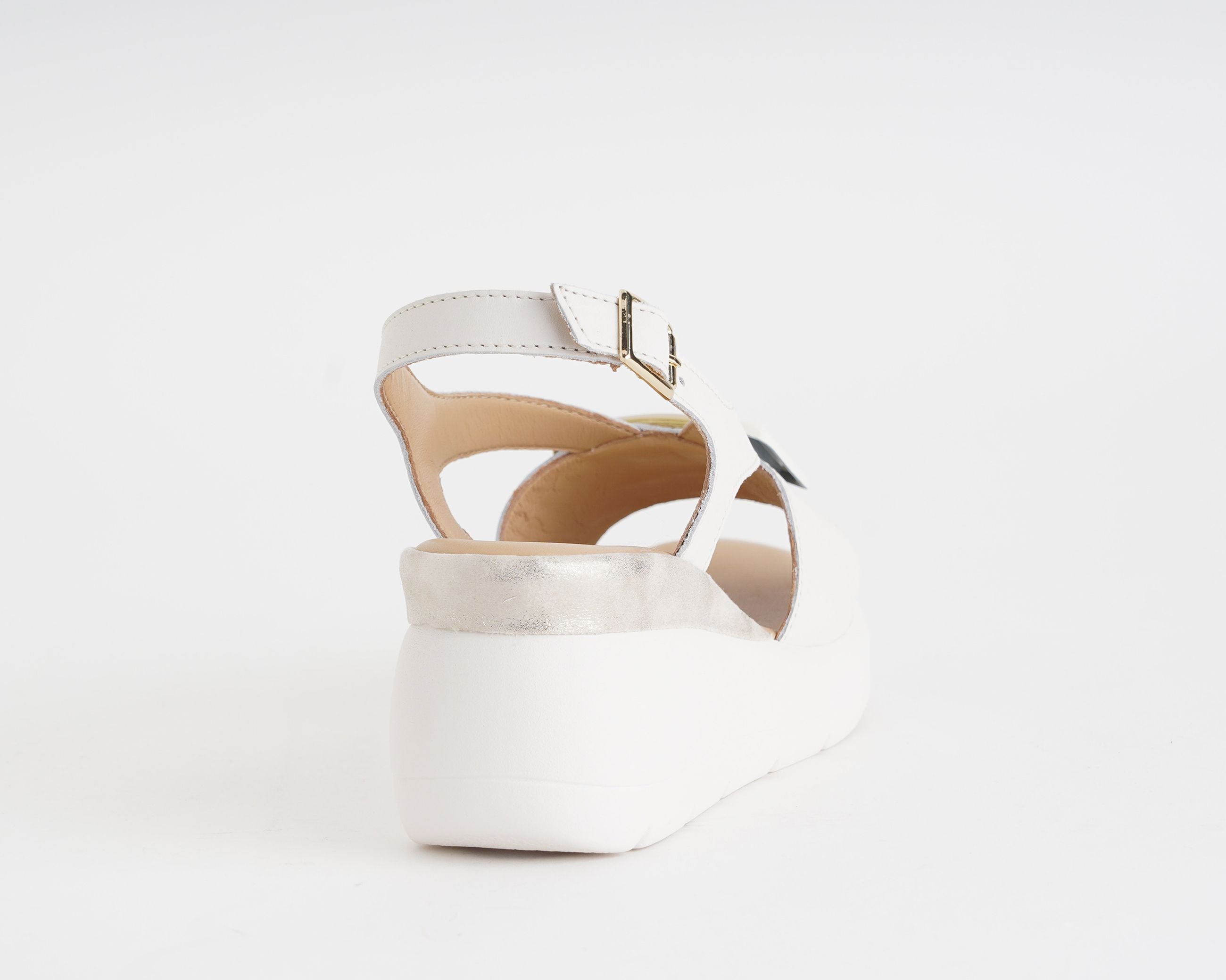 Sandalo con zeppa MELLUSO 019272 Bianco