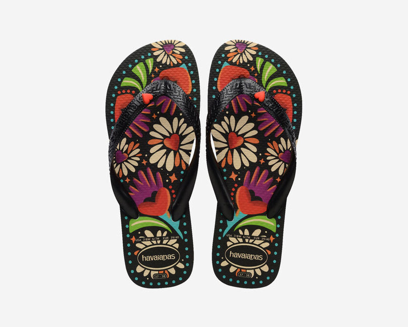 Havaianas Top Begonia Coracao 4150745 Black (00090)