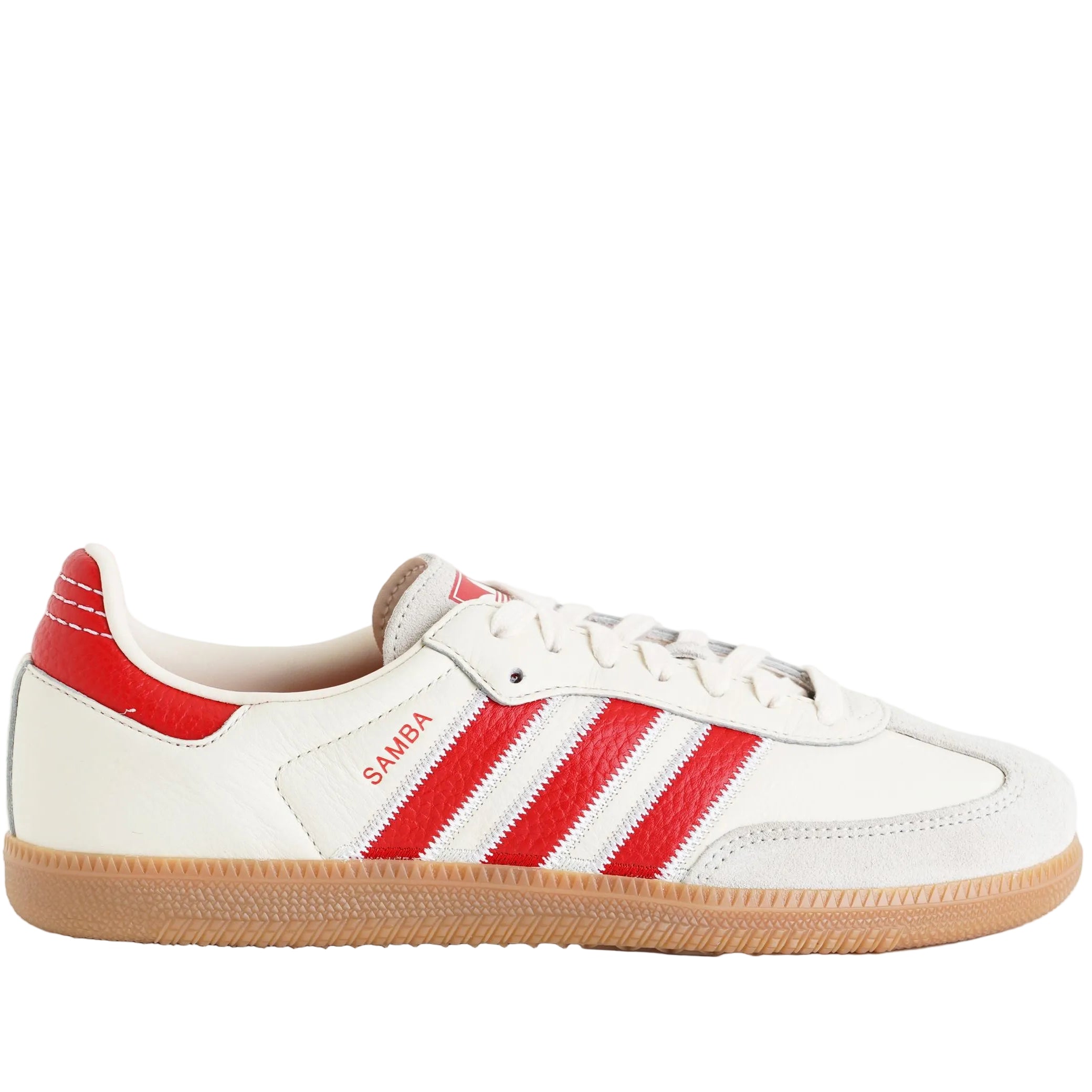 Sneakers Adidas Samba OG KK3271 Bianco/Rosso Unisex Uomo Donna